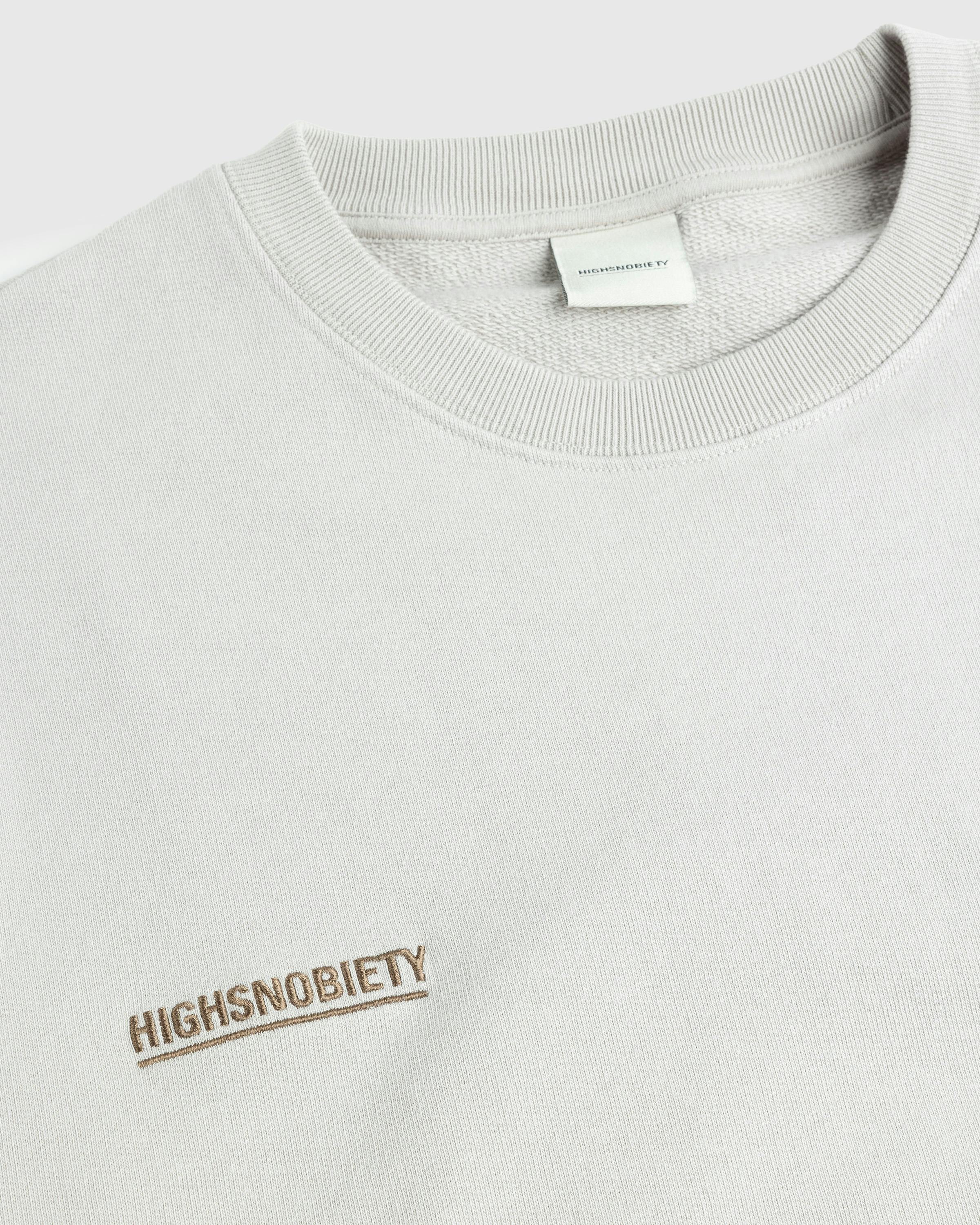 Highsnobiety – Berlin Fleece Crewneck - Sweatshirts - Grey - Image 4