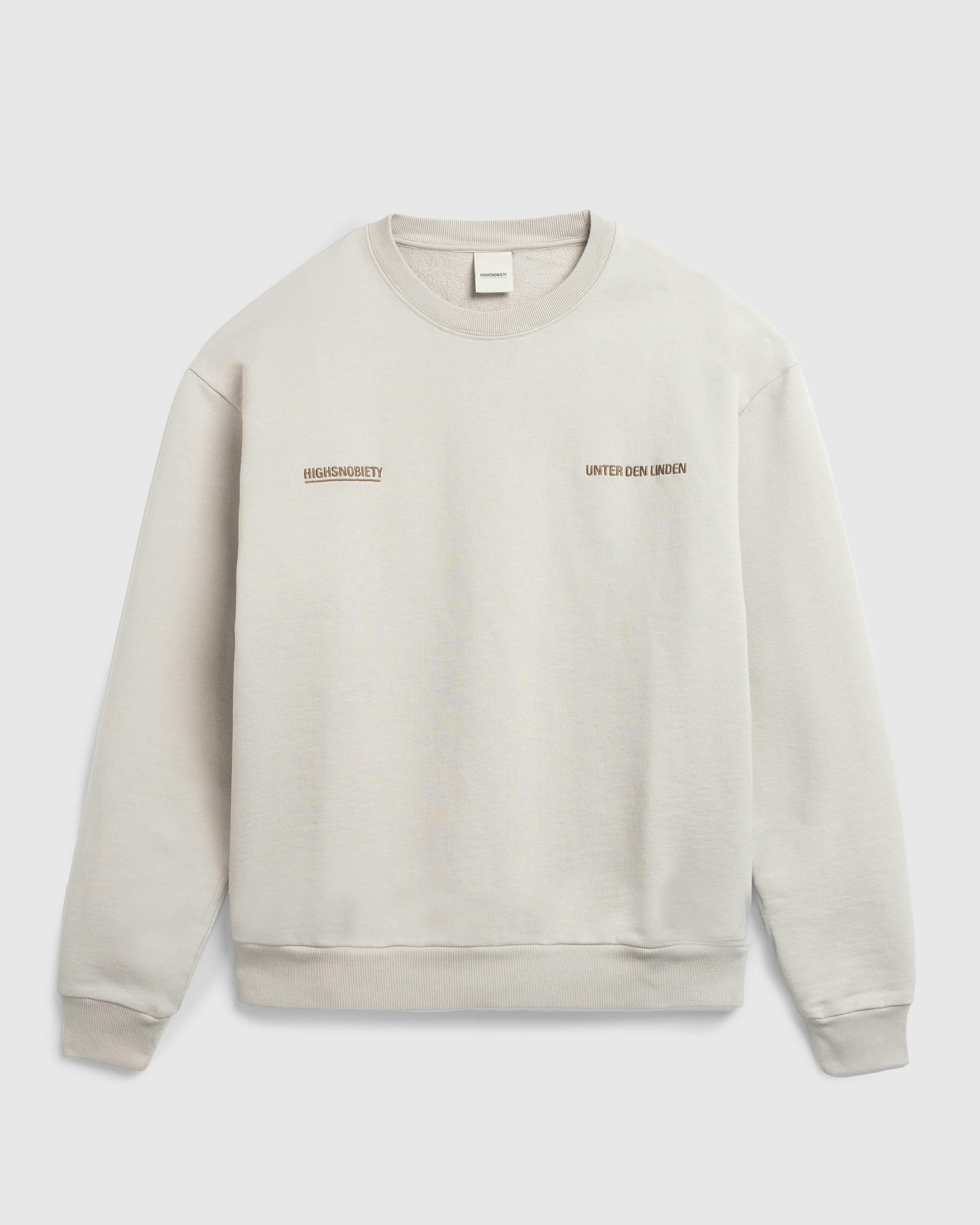 Highsnobiety – Berlin Fleece Crewneck - Sweatshirts - Grey - Image 2