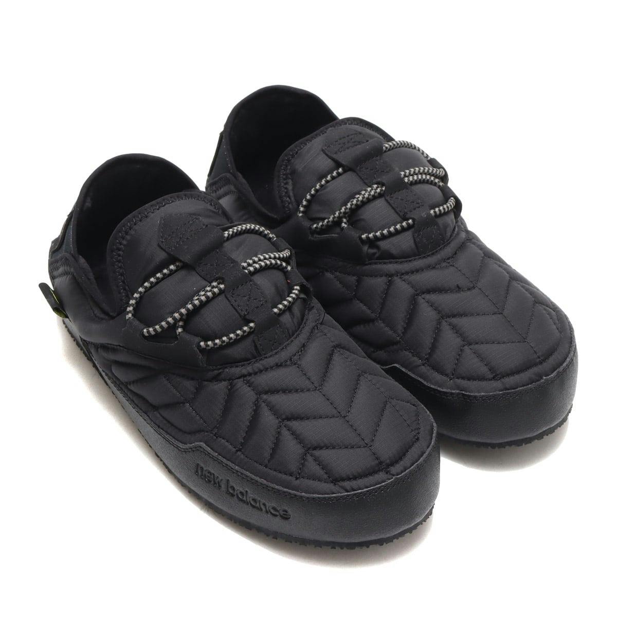 new balance sleeping moc puffer slip on shoe in black