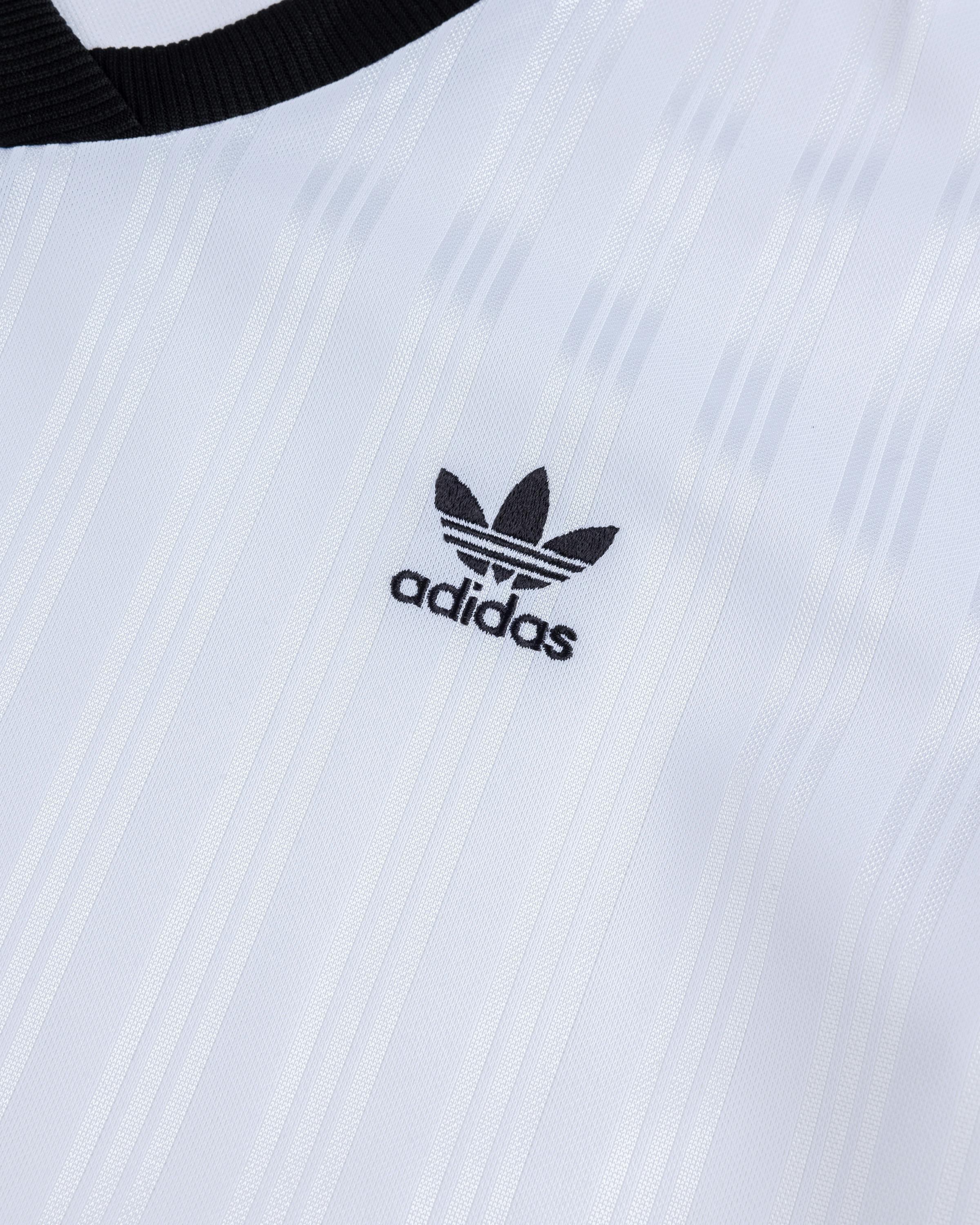 adidas – V-Neck Crop Polo Shirt - Polos - White - Image 4