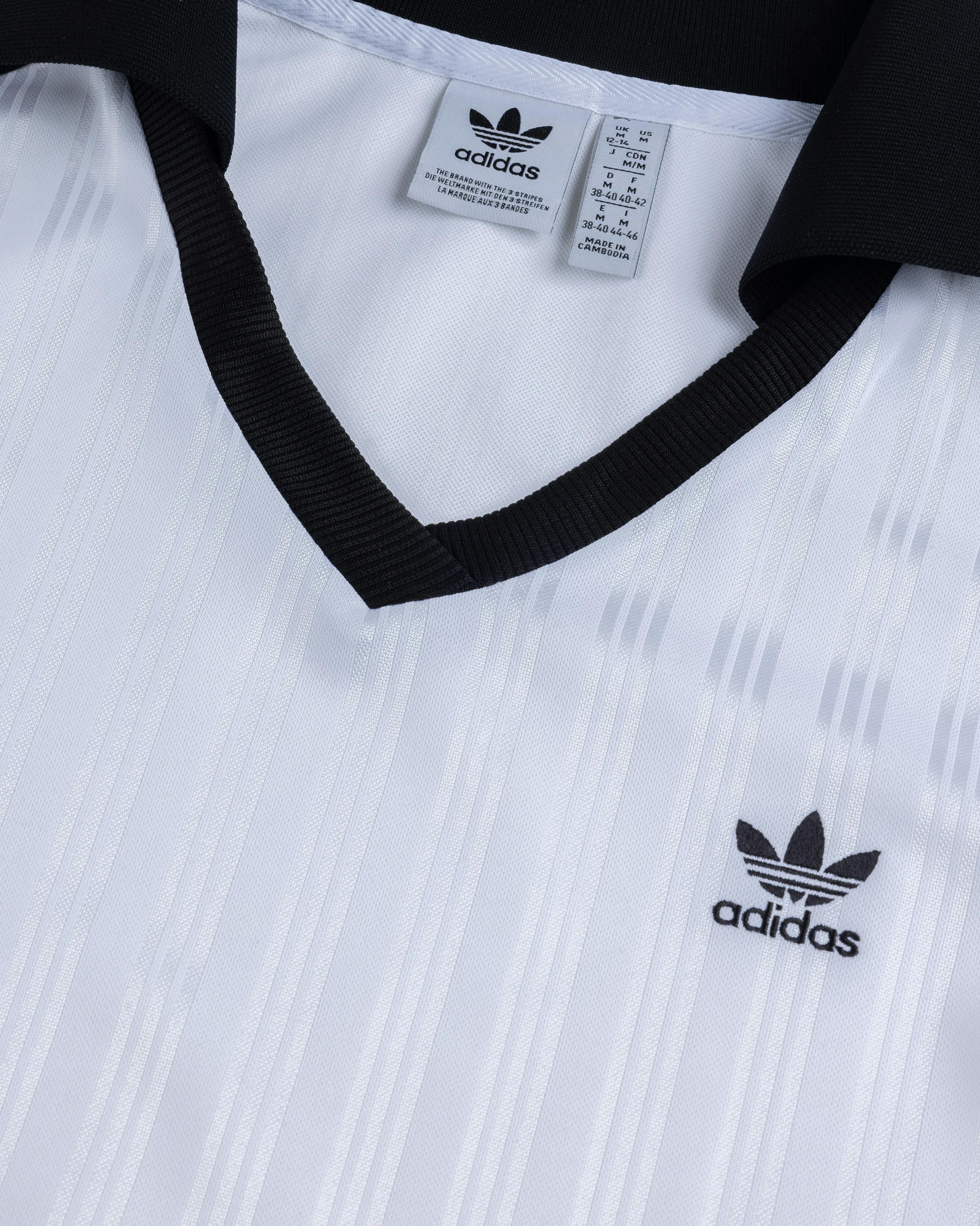 adidas – V-Neck Crop Polo Shirt - Polos - White - Image 3