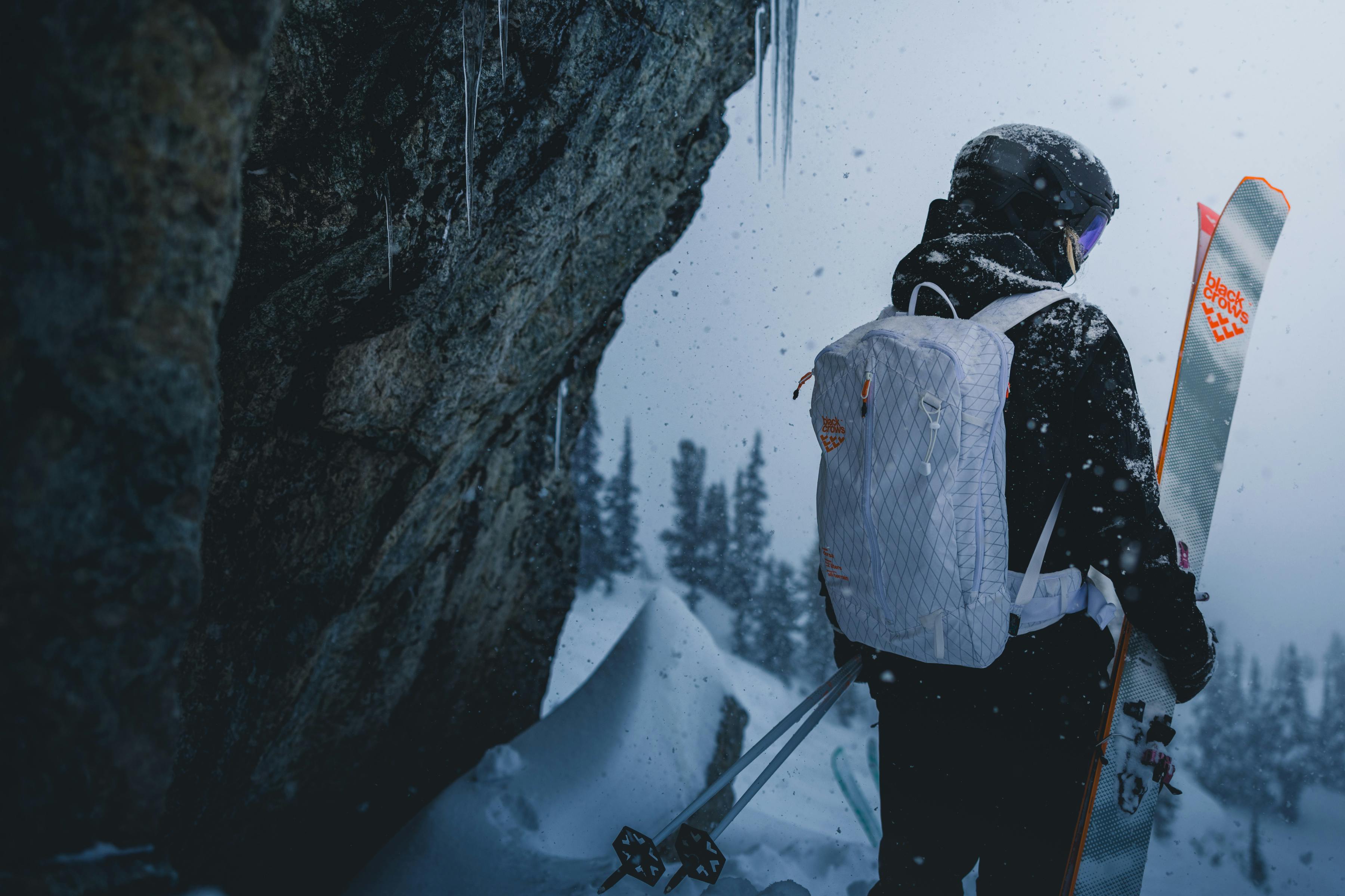 Skiers in Black Crows