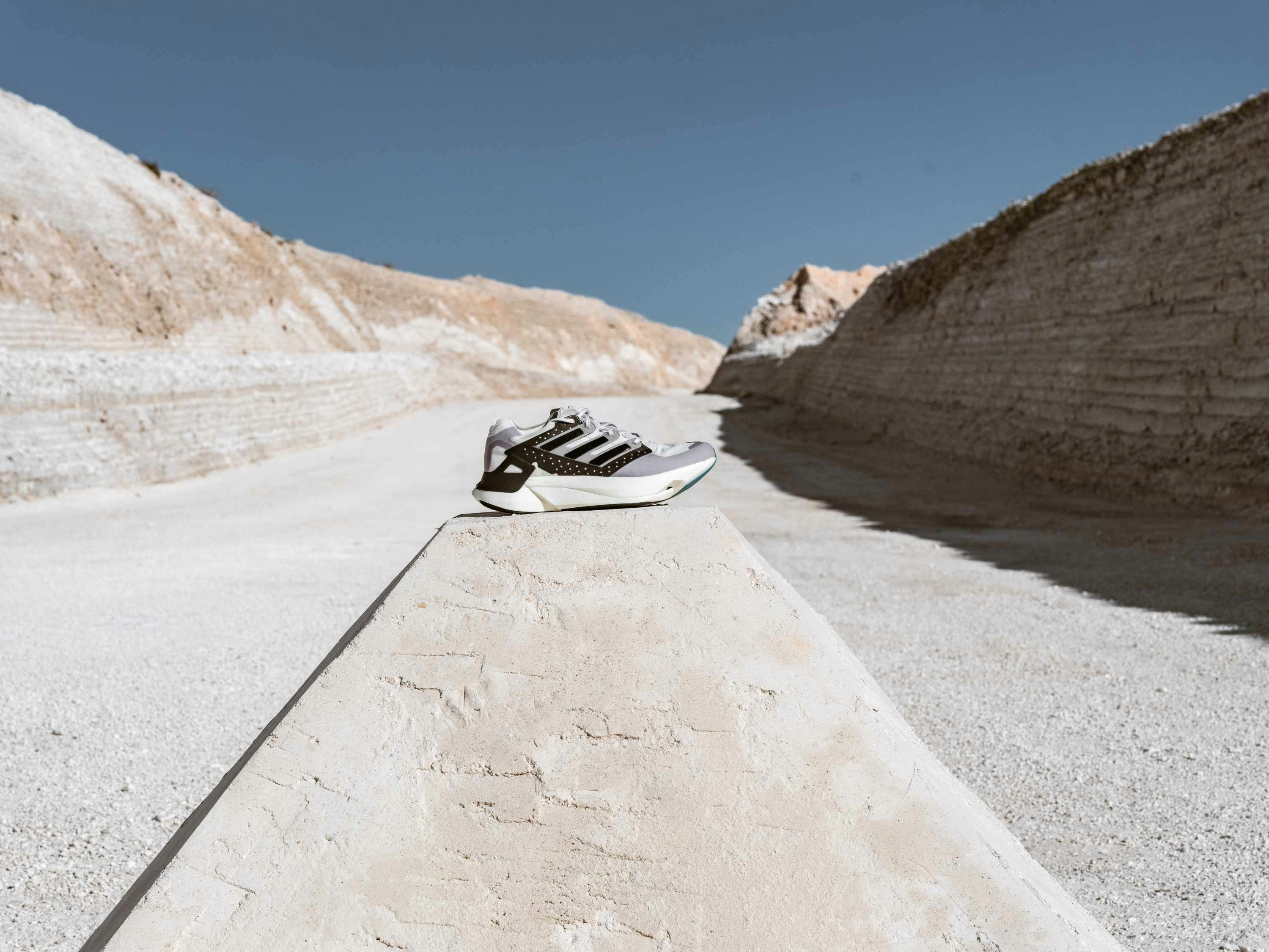 adidas white eqt 91/24 sneakers in the new mexico desert running track