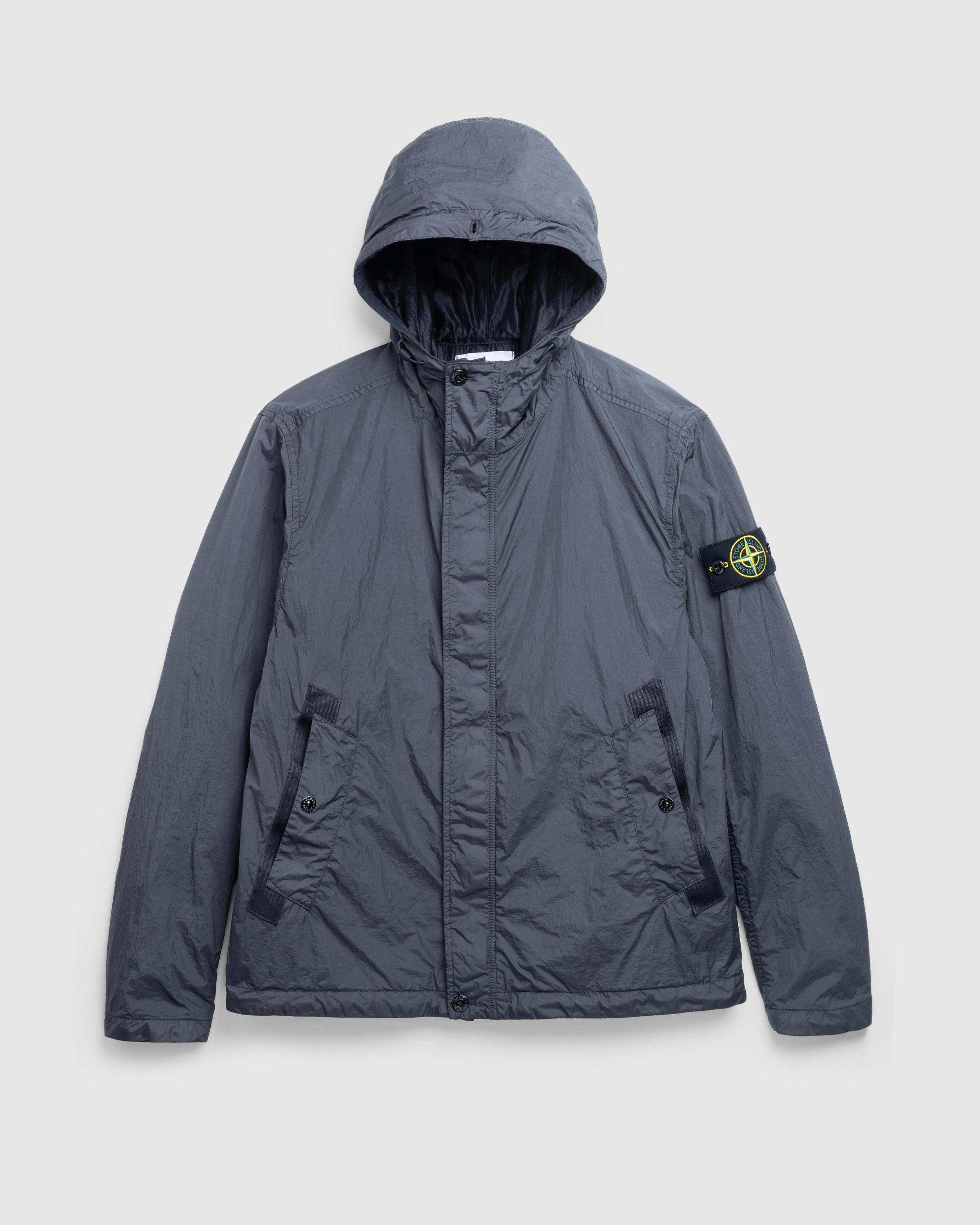 Stone Island – Crinkle Reps Hooded Parka - Parka Jackets - Grey - Image 1