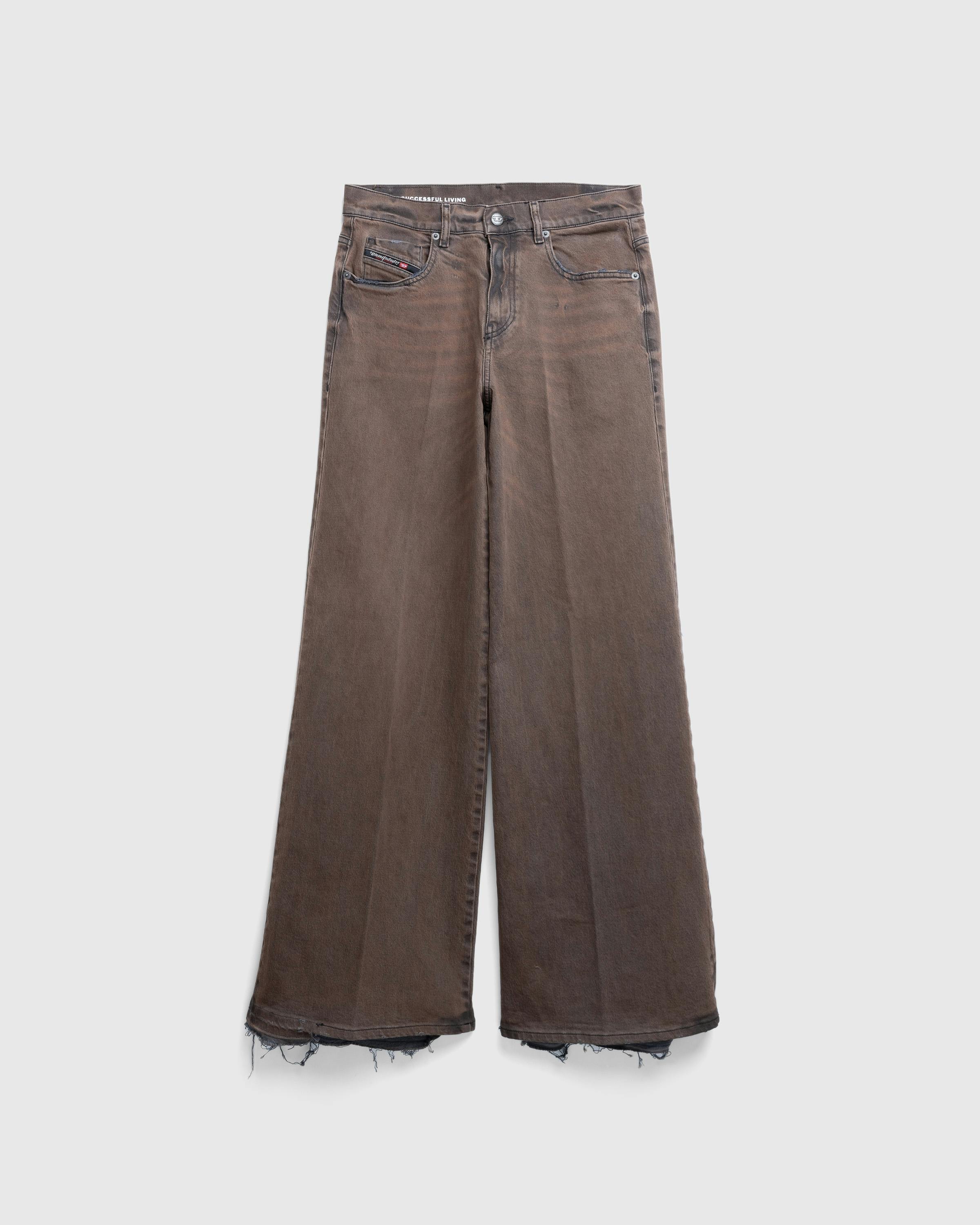 Diesel – 1978 D-Akemi Flare Jeans - Trousers - Brown - Image 1