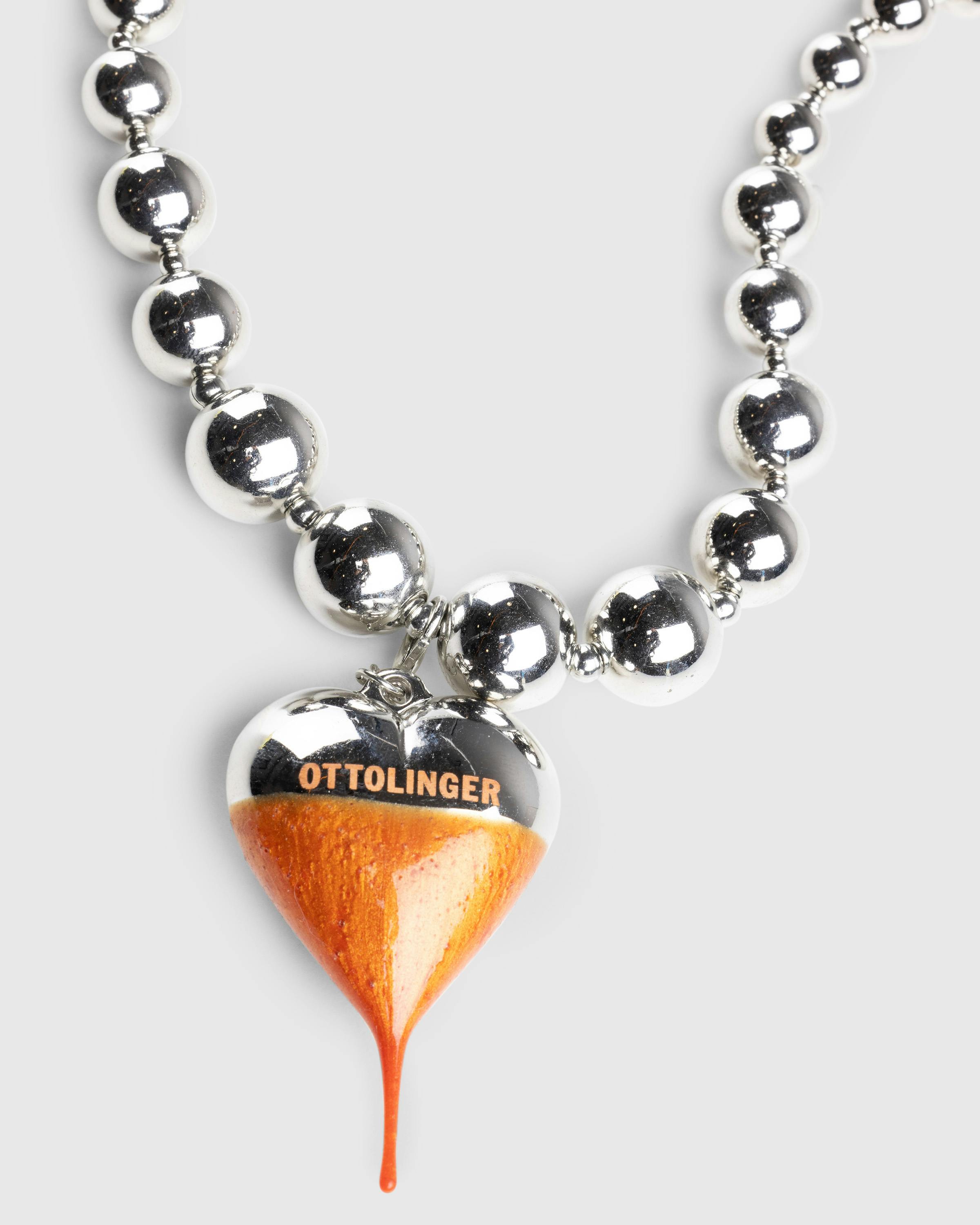 Ottolinger – Otto Heart Necklace - Necklaces - Silver - Image 2