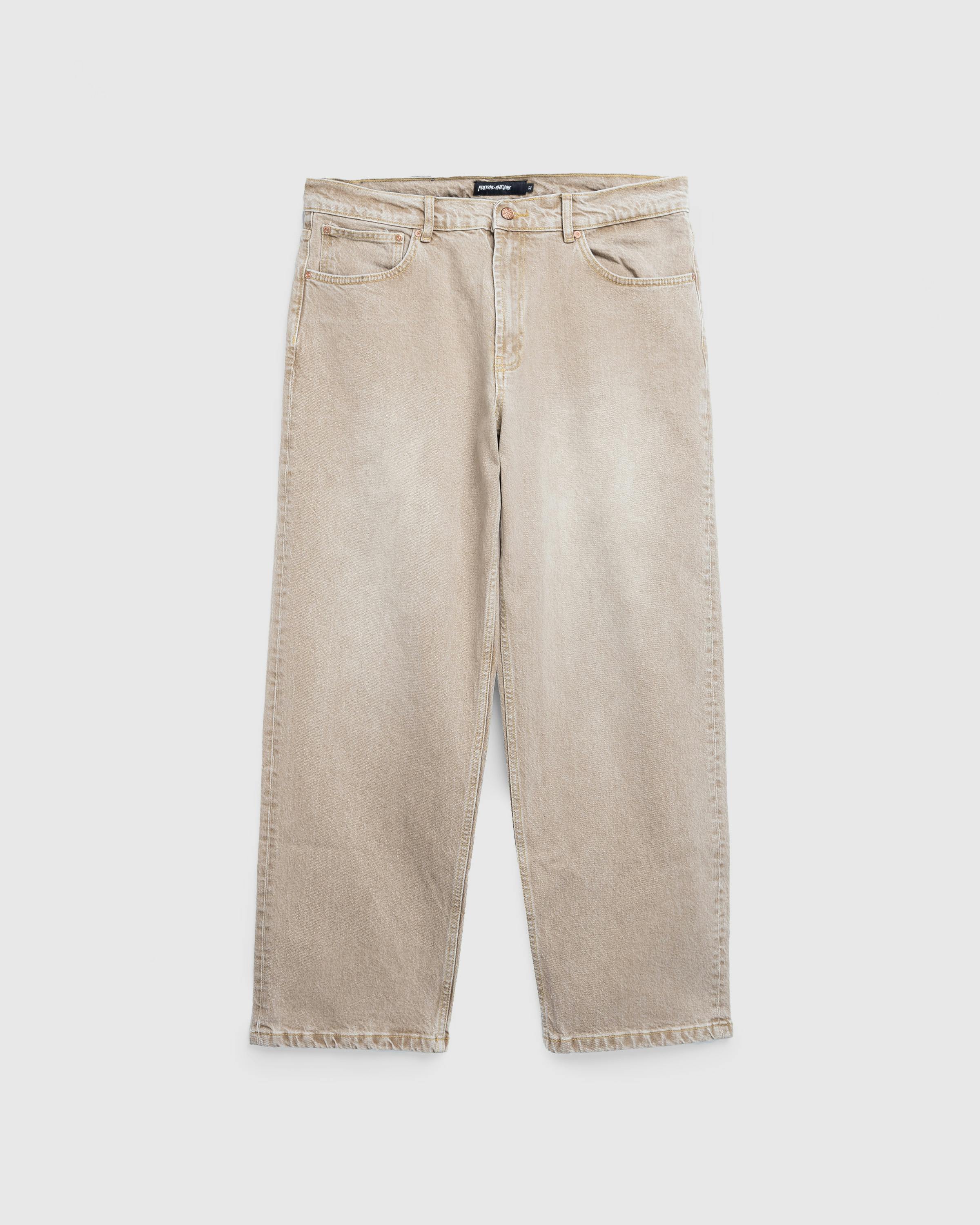 Fucking Awesome – Fecke Baggy Denim Washed Jean - Denim - Brown - Image 1