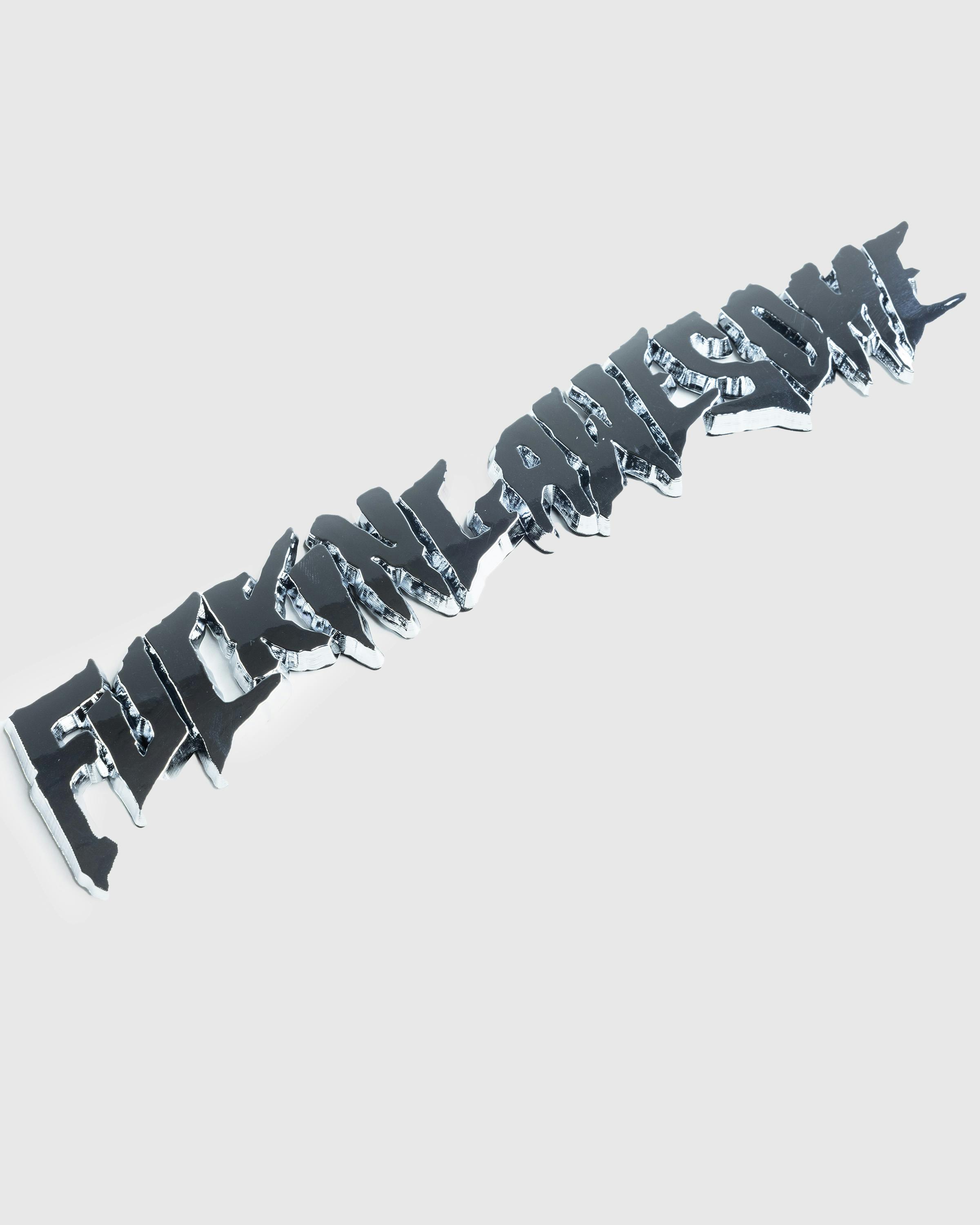 Fucking Awesome – Stamp Logo Car Emblem - Arts and Collectibles - Silver - Image 2