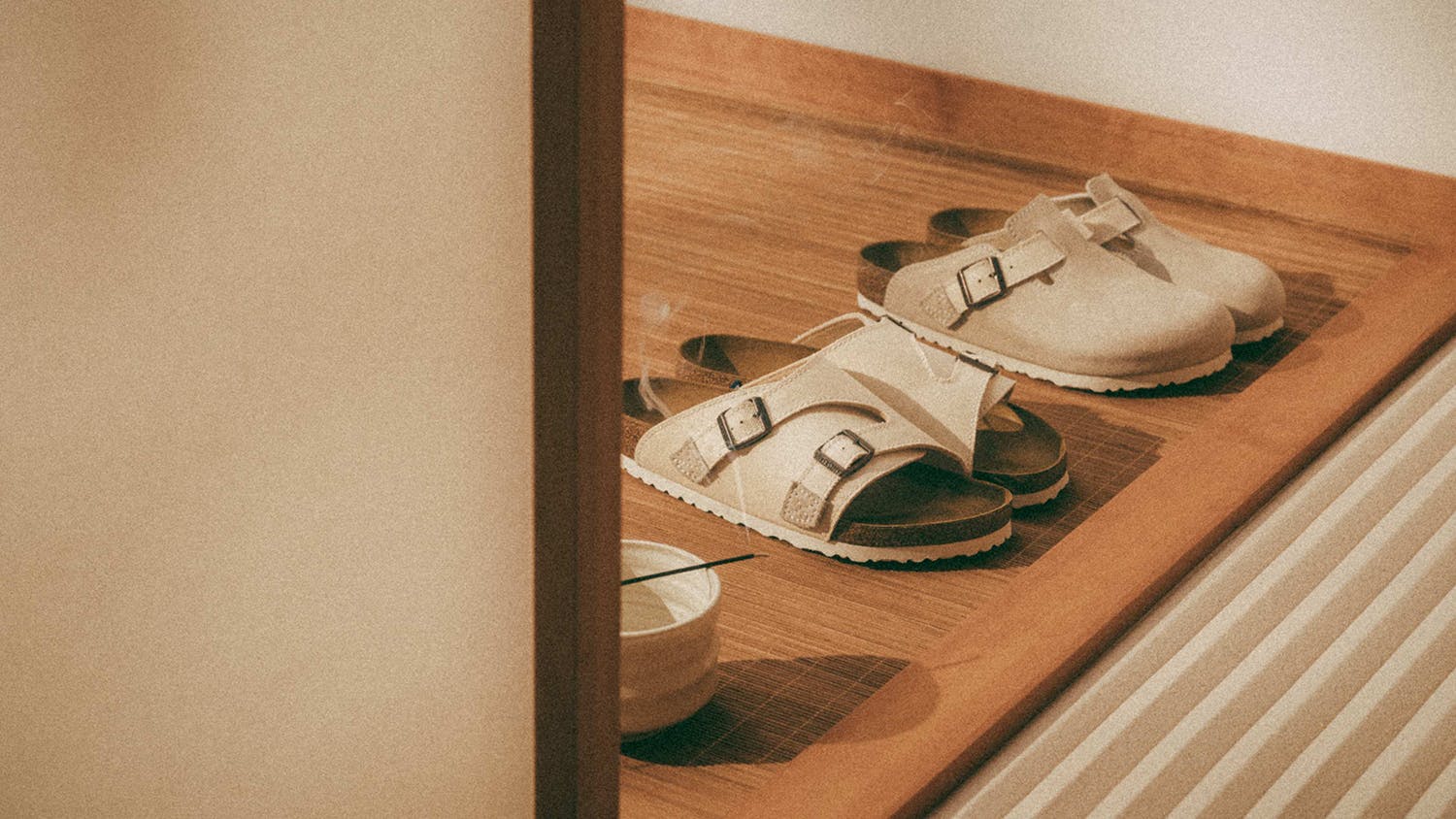 birkenstock canvas suede sandals by jesse leyva