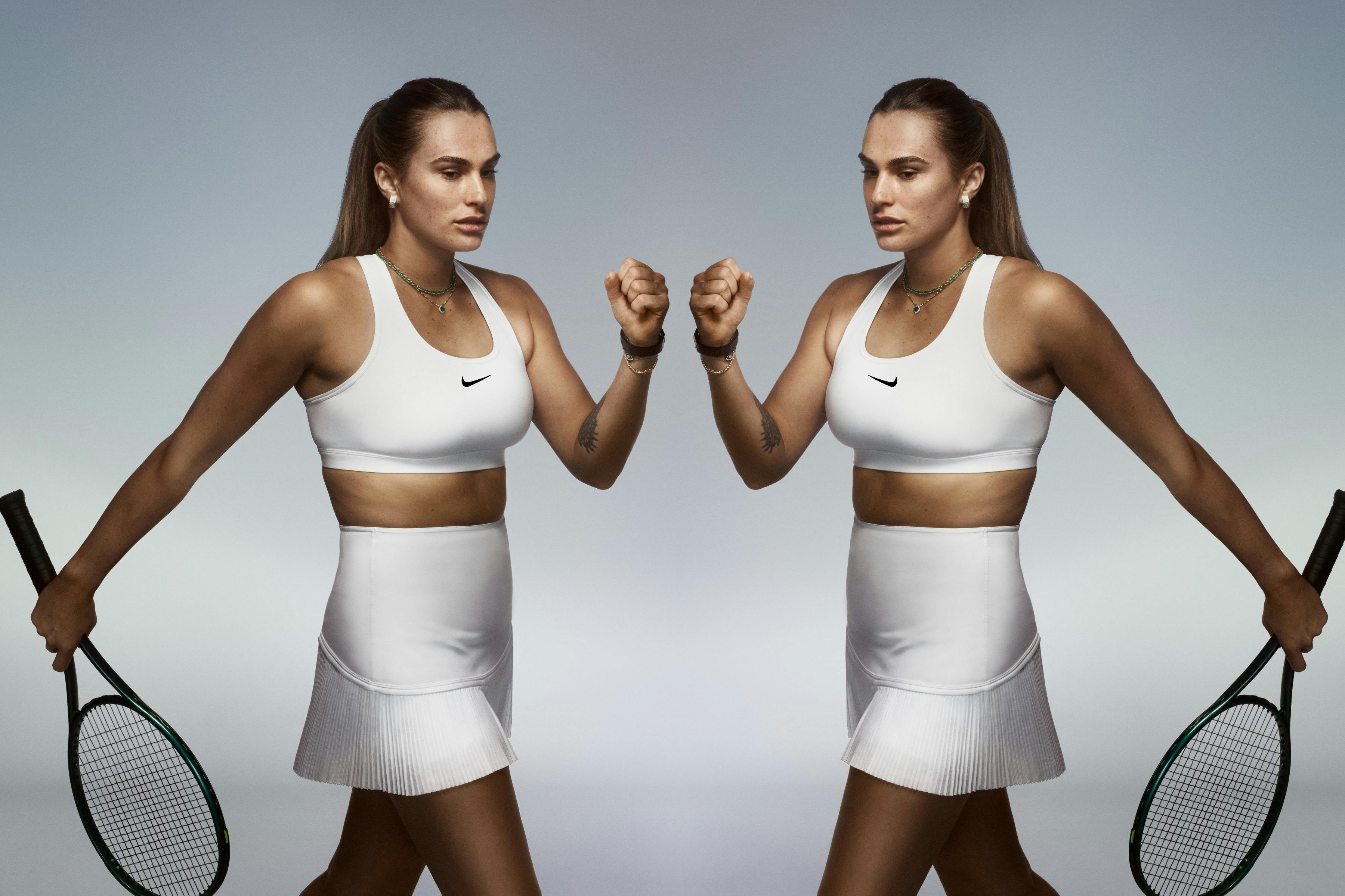 Aryna Sabalenka in Nike Swoosh