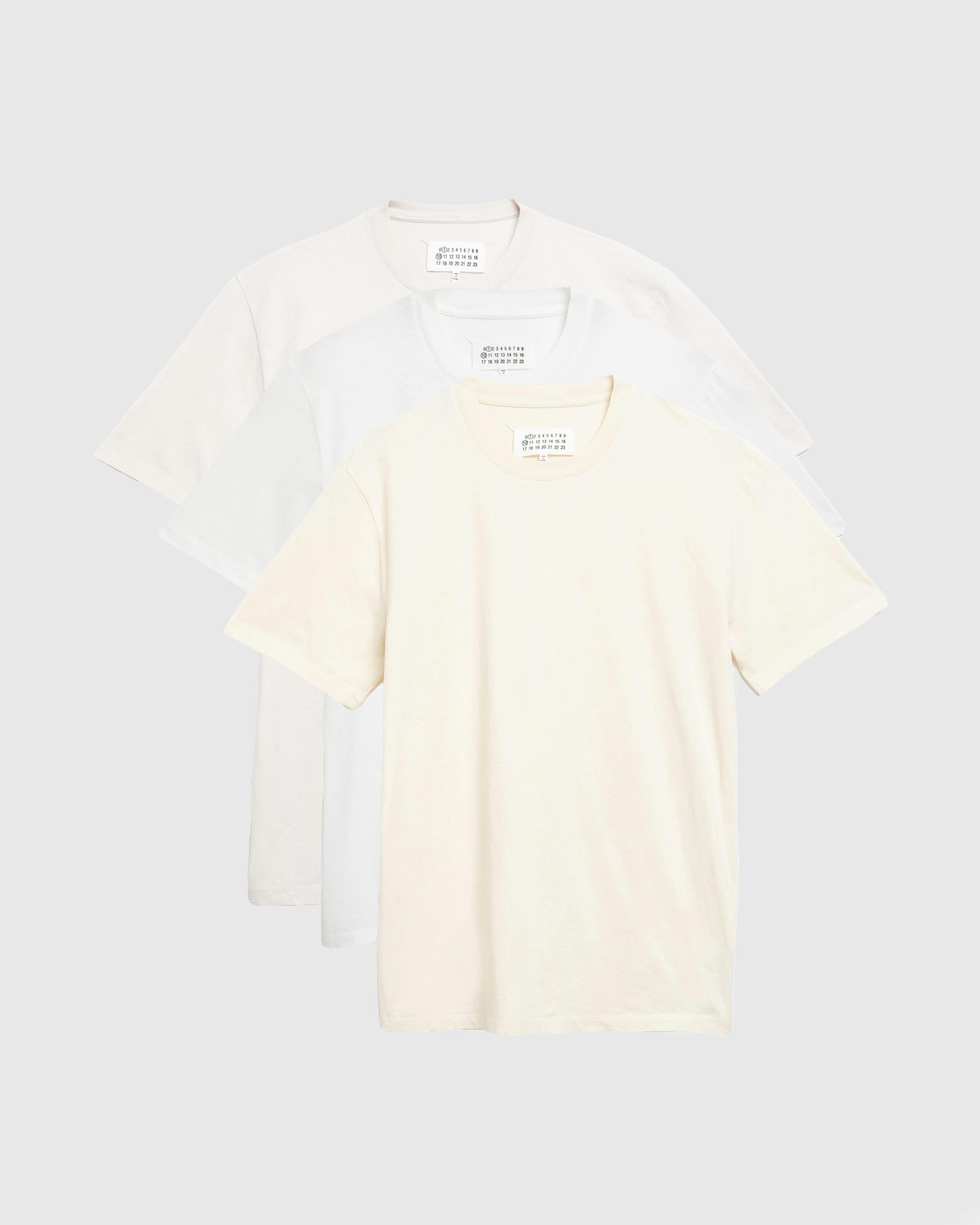 Maison Margiela – T-Shirts Three Pack - Tees - Beige - Image 1