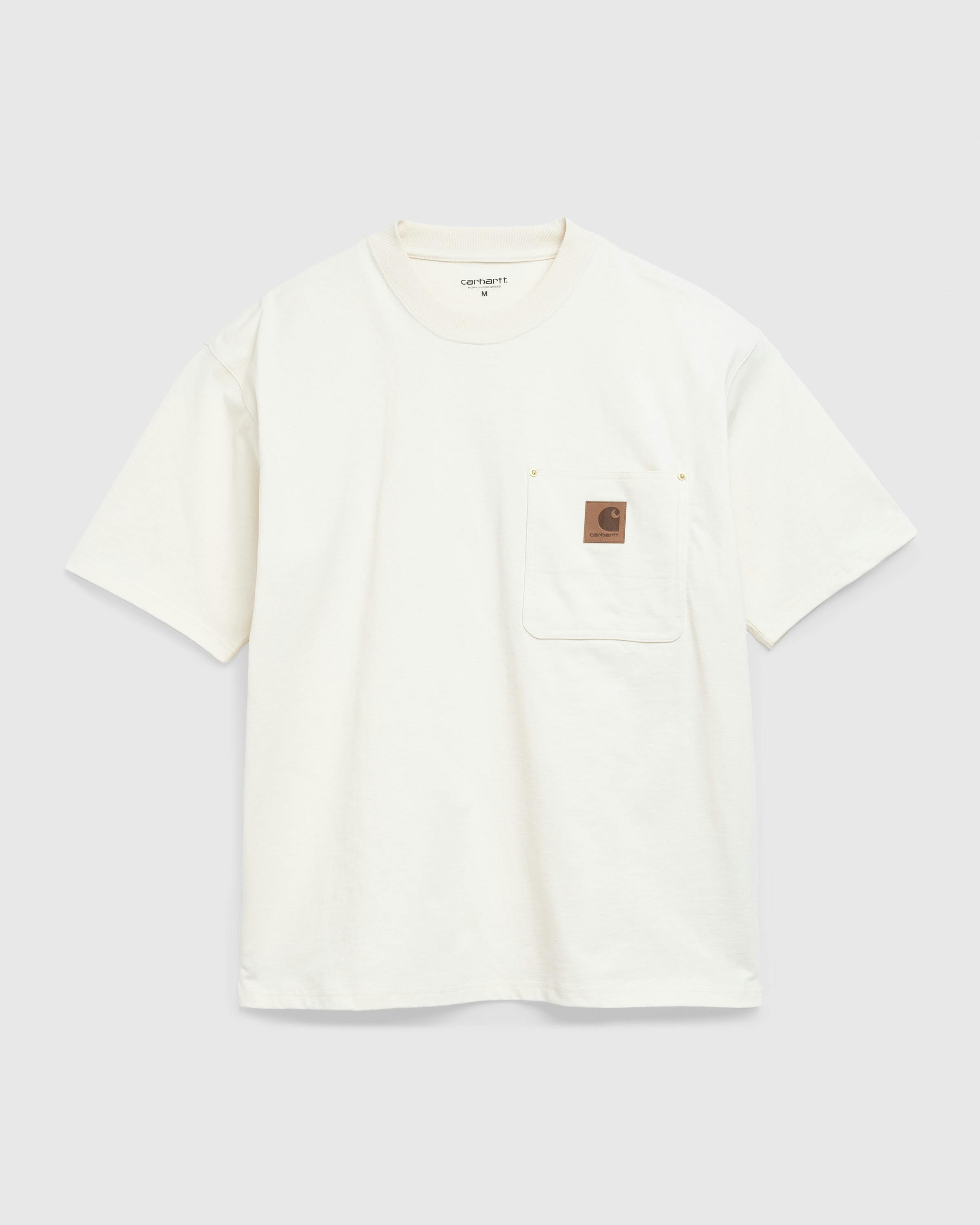 Carhartt WIP – S/S Eldon Pocket T-Shirt - Tees - Beige - Image 1