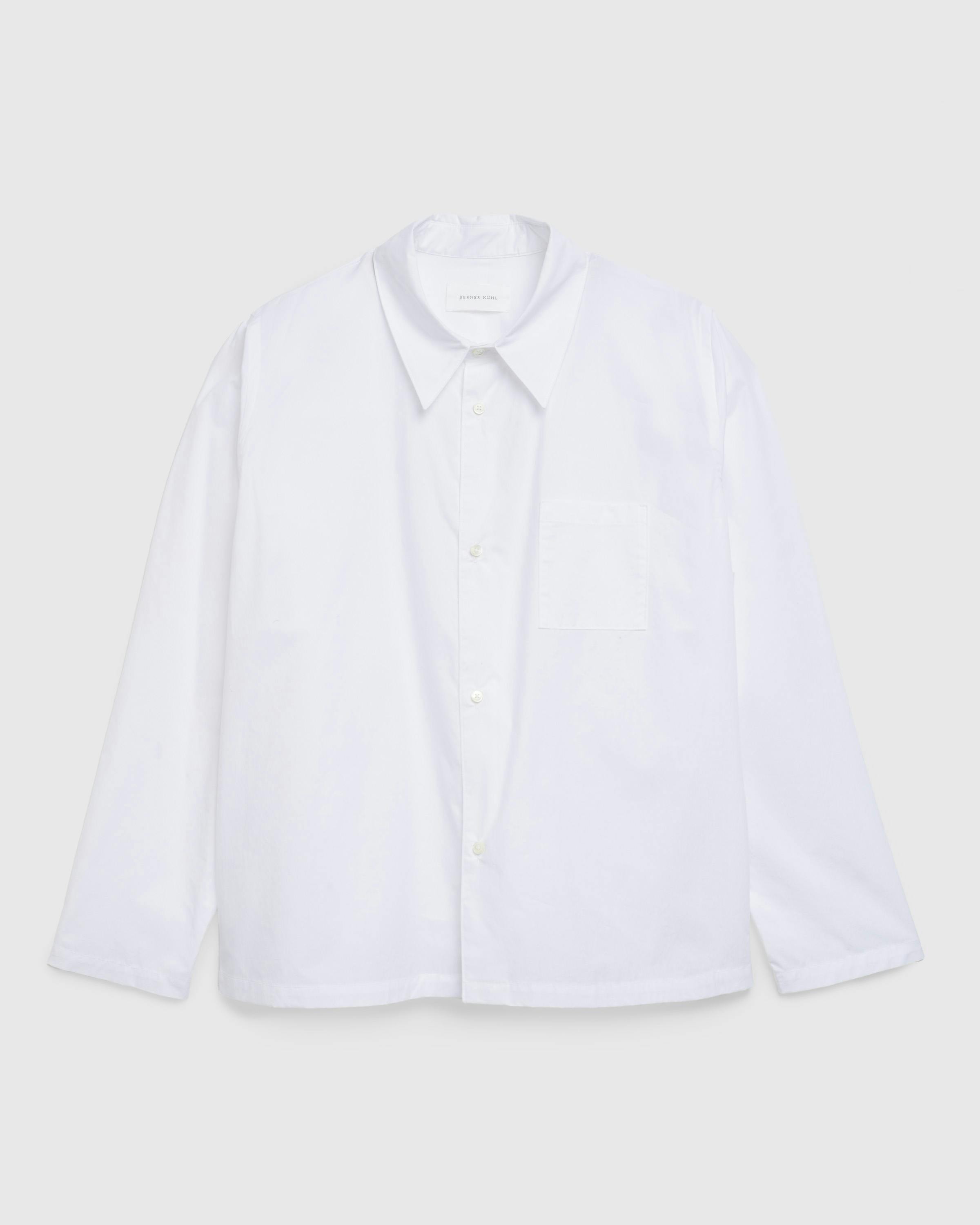 Berner Kuehl – Cordial Shirt Poplin - Longsleeve Shirts - White - Image 1