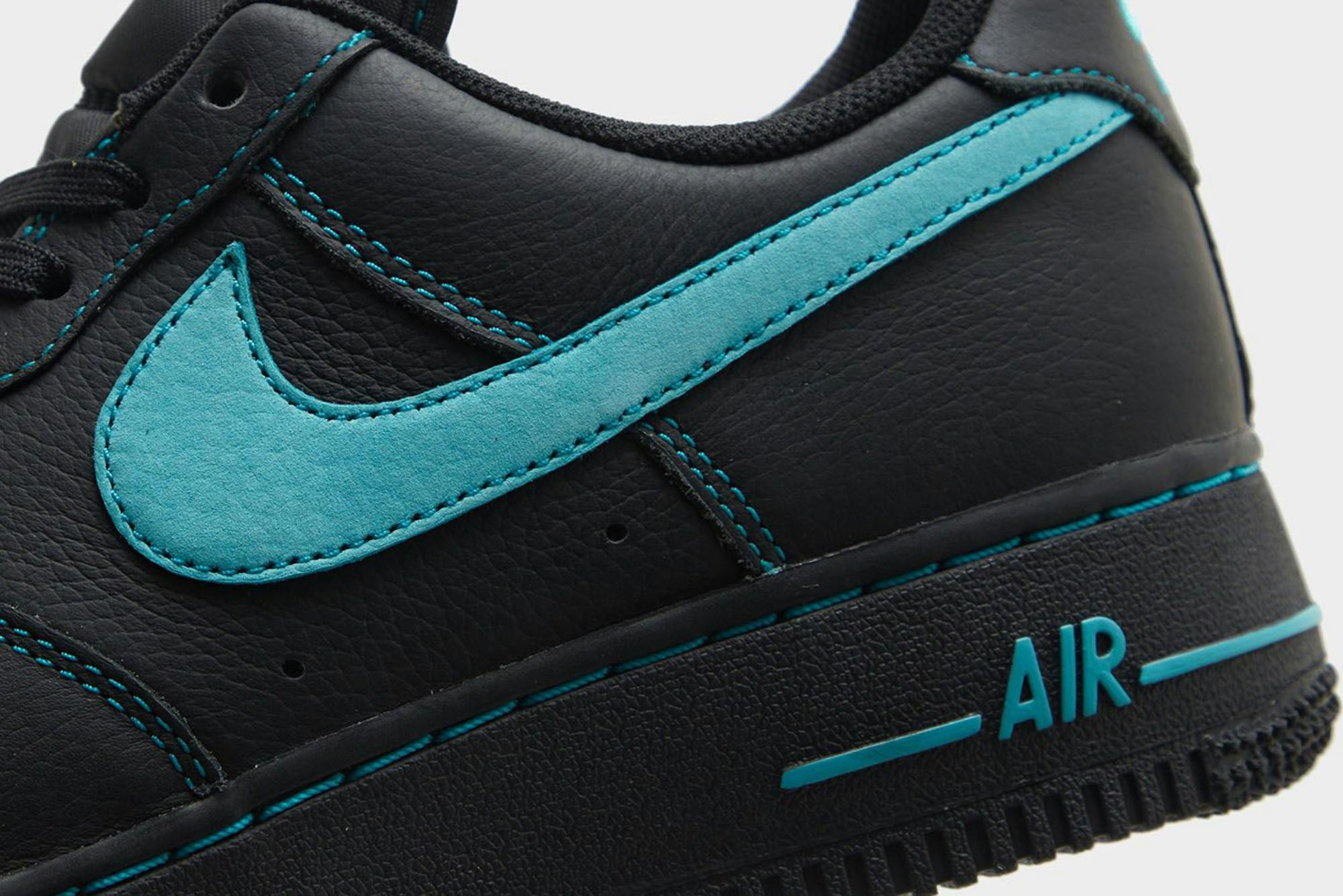 nike air force 1 black aurora green