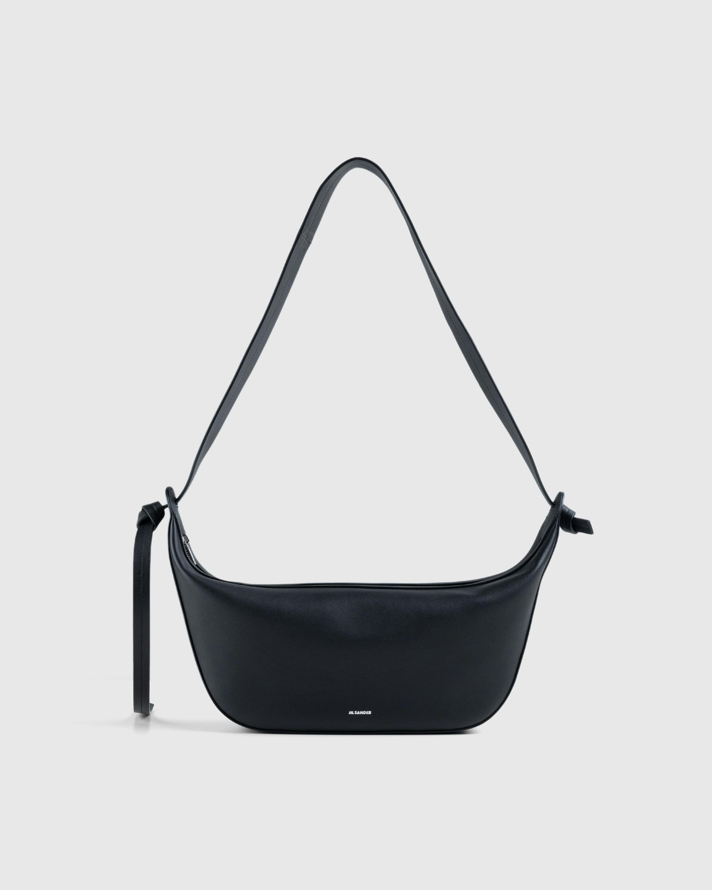 Jil Sander – Knot Crossbody Bag - Shoulder Bags - Black - Image 1