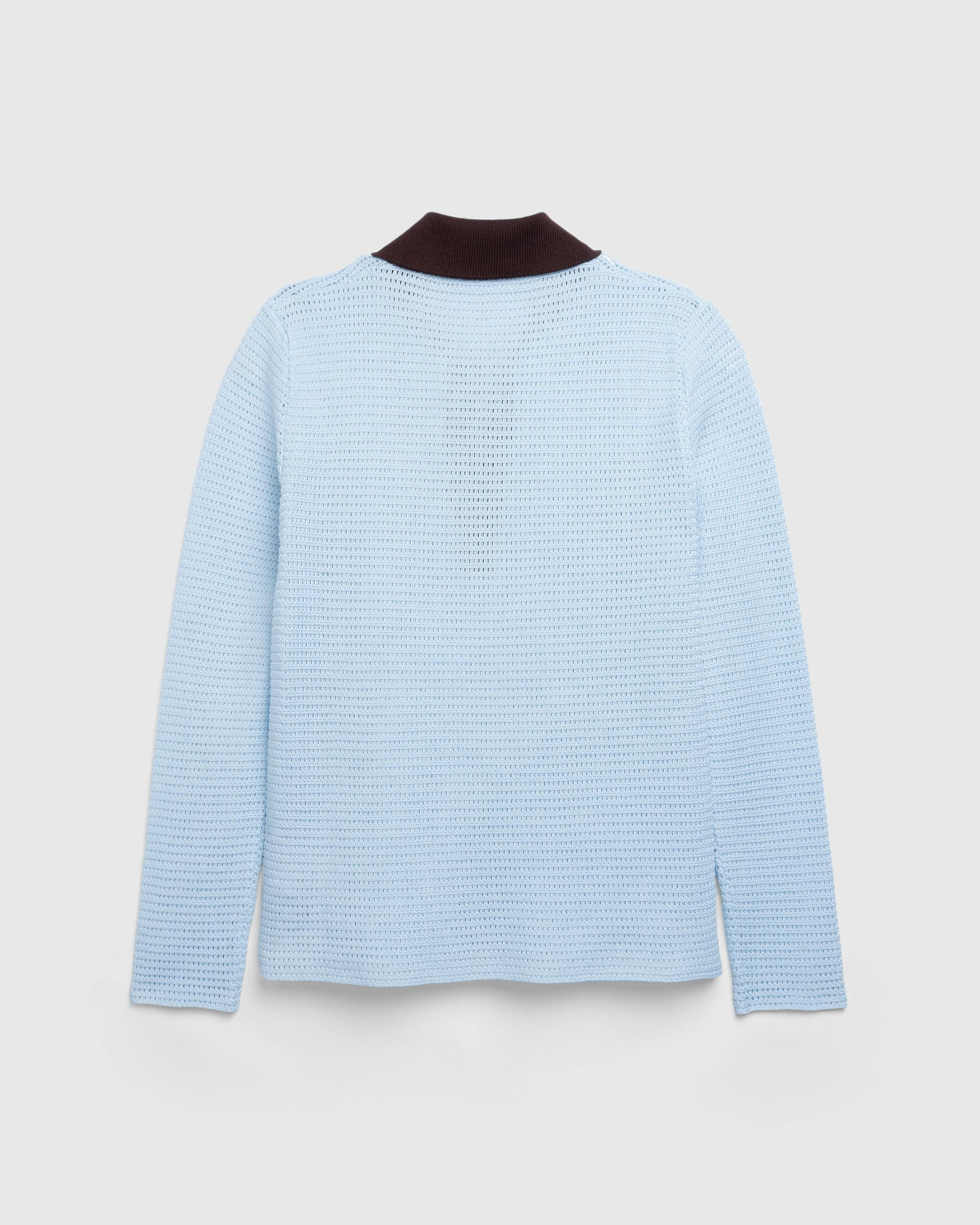 Jil Sander – Polo Neck LS Jumper - Polos - Blue - Image 4