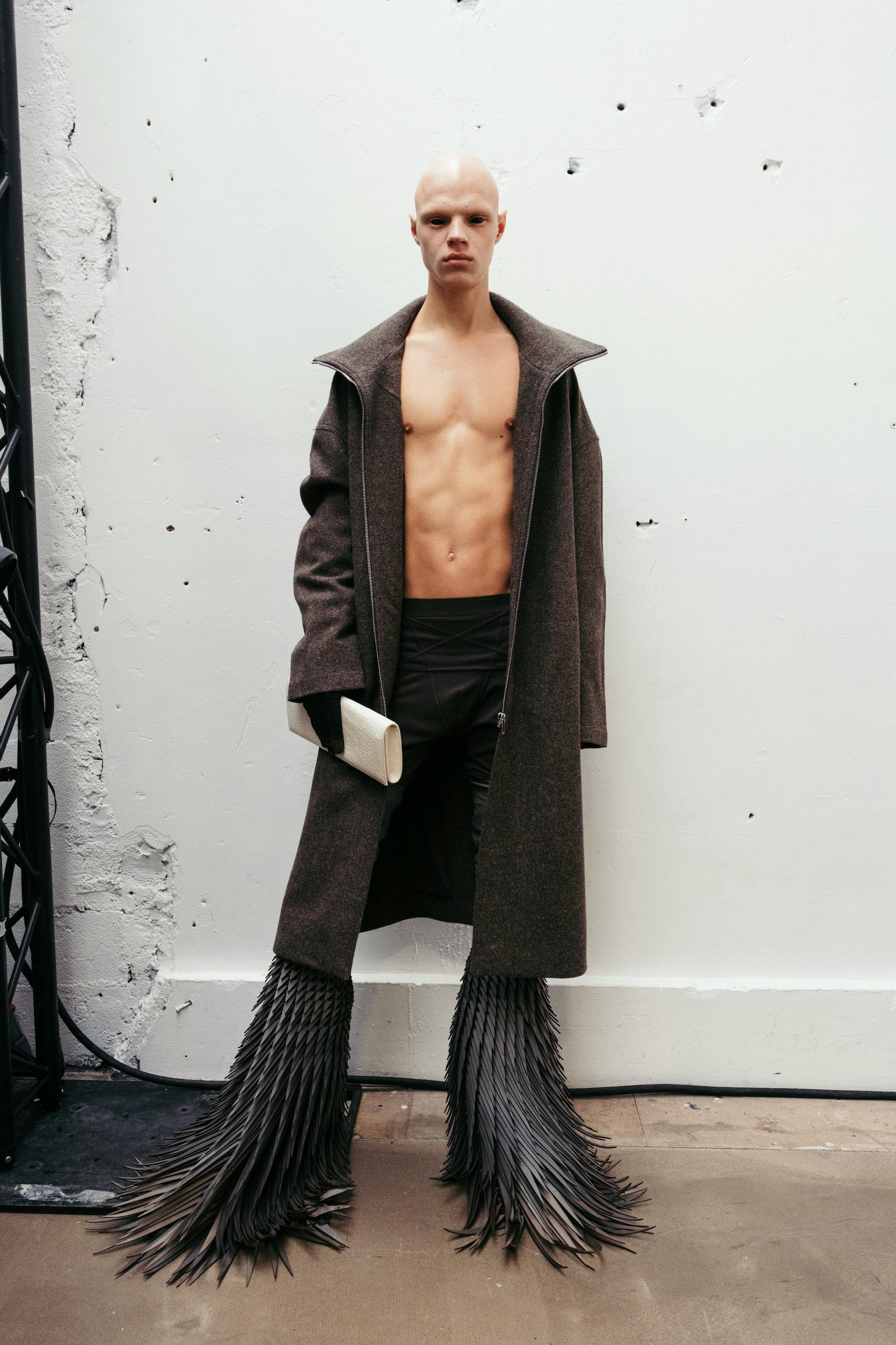 Rick Owens feathered Kiss boots