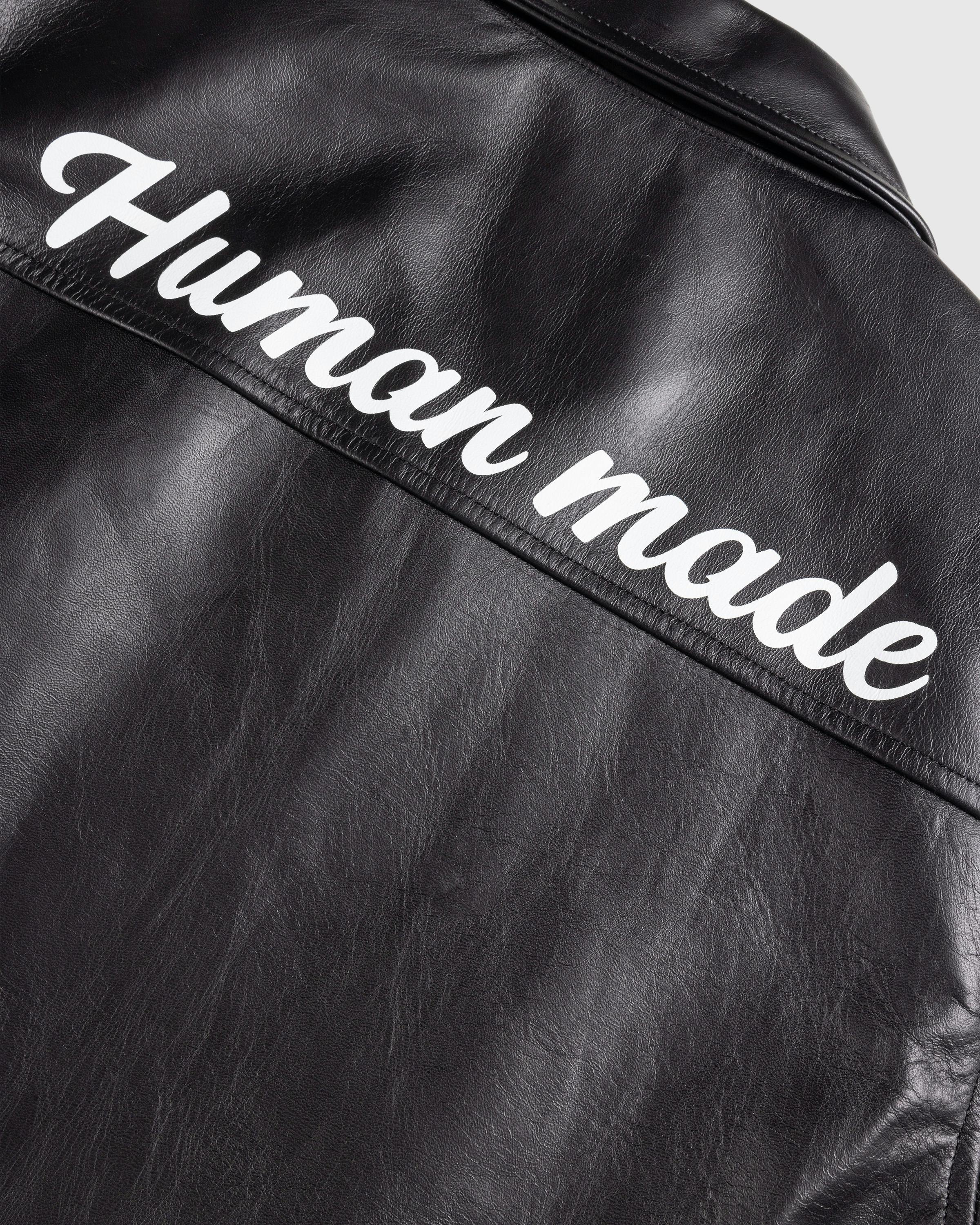 Human Made – Leather Jacket - Leather Jackets - Black - Image 6