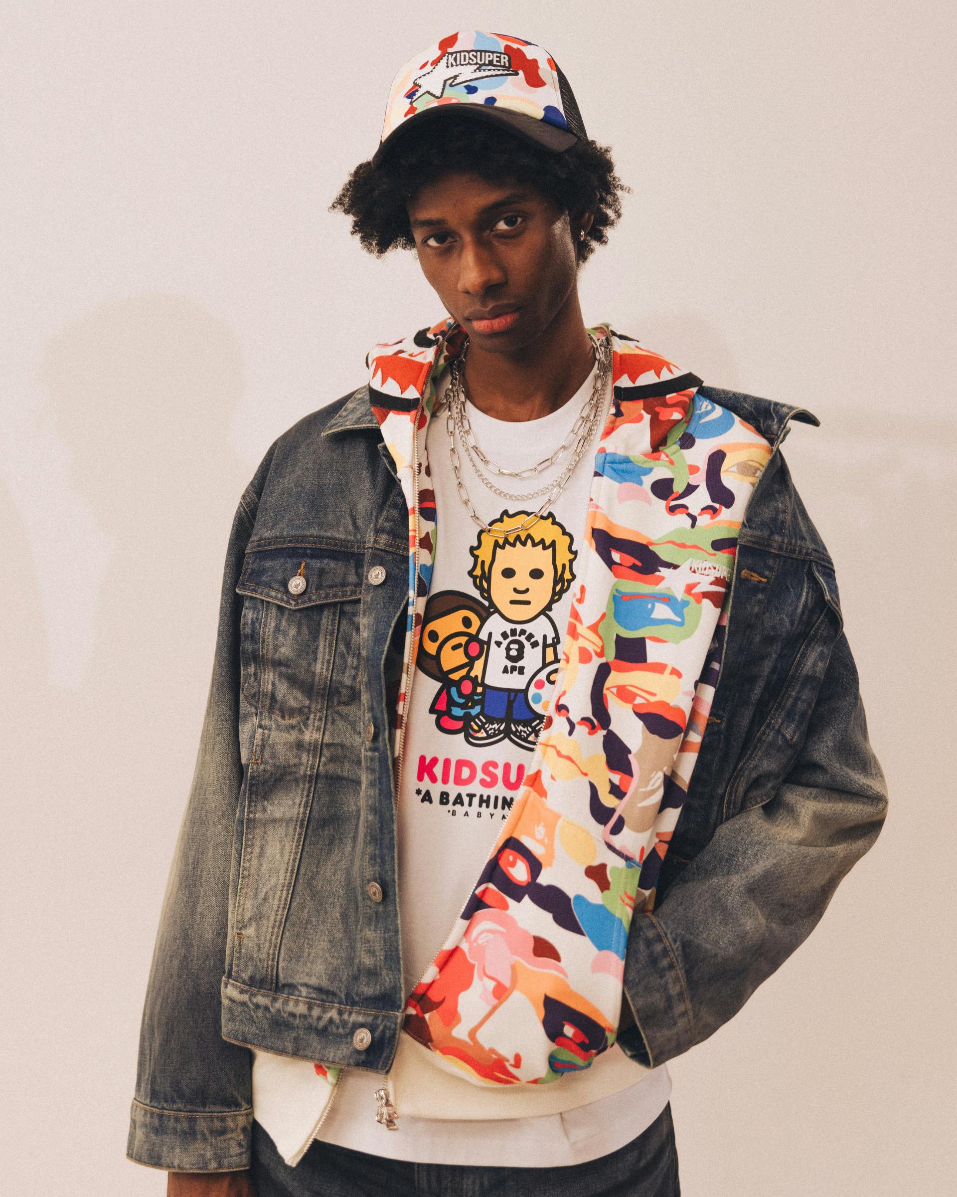 kidsuper bape collab