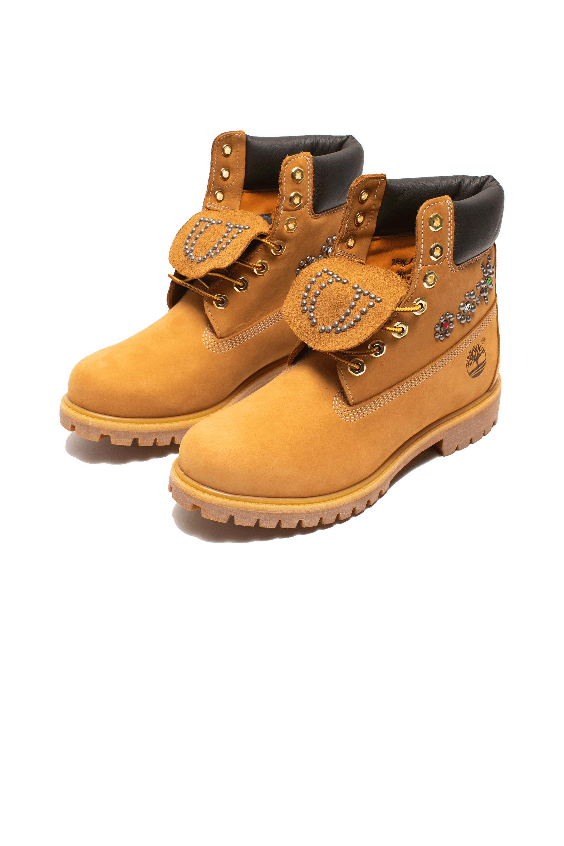 Timberland 6" Wheat boot with One Block Down x HTC studs