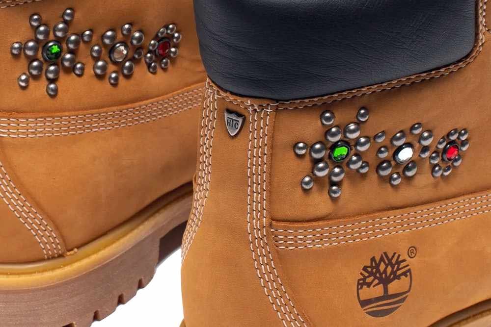 Timberland 6" Wheat boot with One Block Down x HTC studs