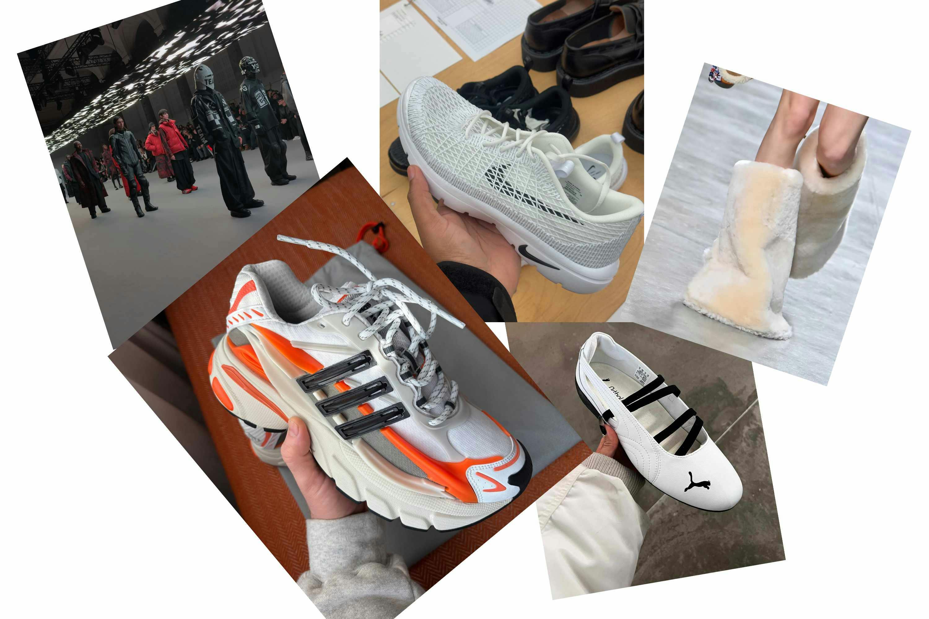 fashion week fw25 shoes from adidas, nike, comme des garcons, pharrell, sacai, louis vuitton, puma, willy chavarria, andy-3