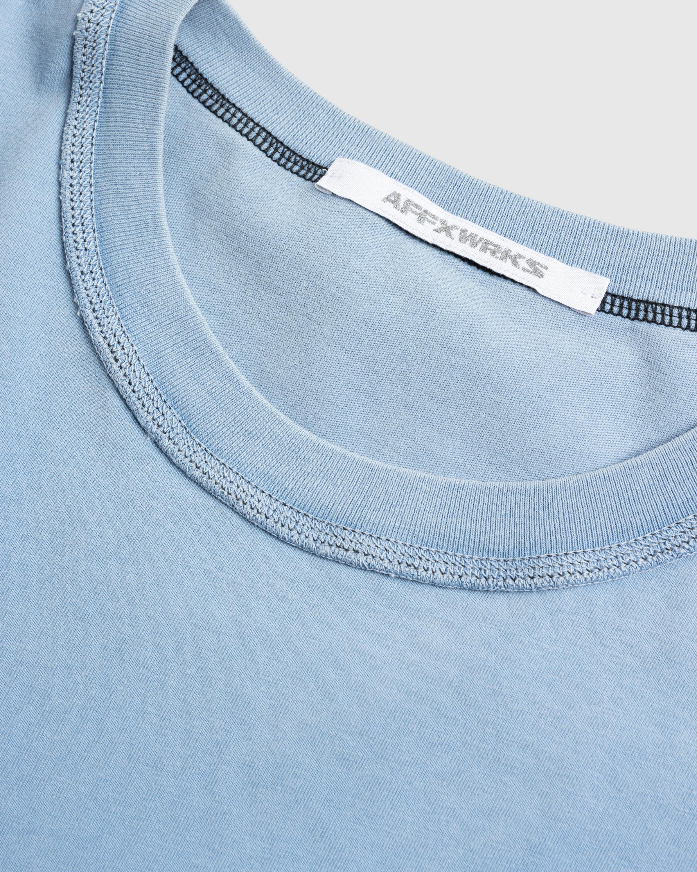 AFFXWRKS – Micro Logo L/S T-Shirt - Tees - Blue - Image 3