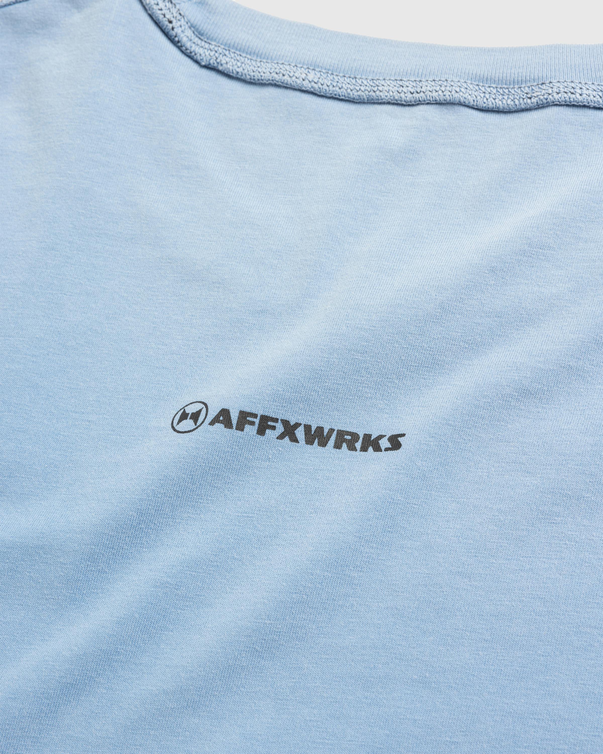 AFFXWRKS – Micro Logo L/S T-Shirt - Tees - Blue - Image 2