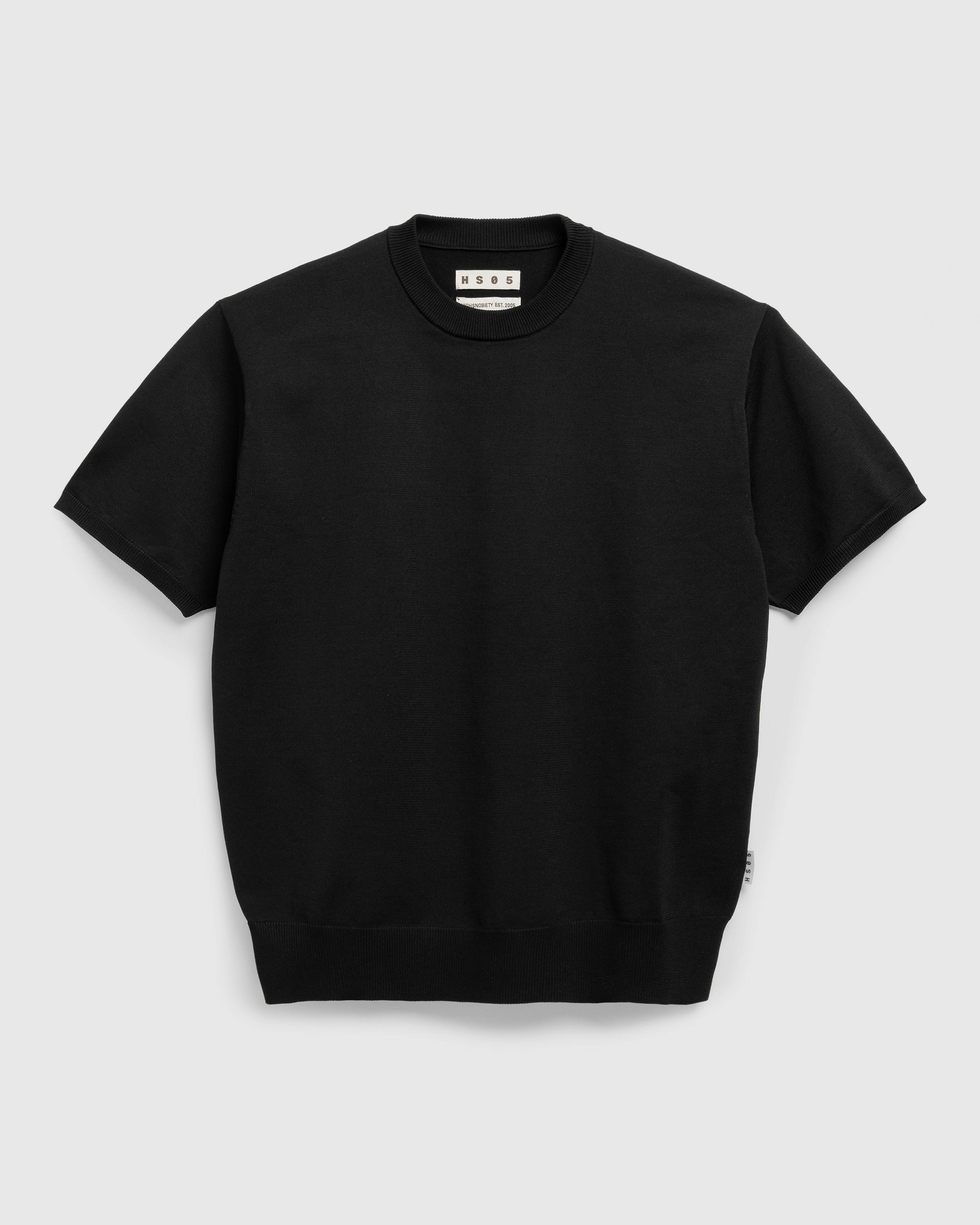 Highsnobiety HS05 – Poly Knit Tee - Tees - Black - Image 1