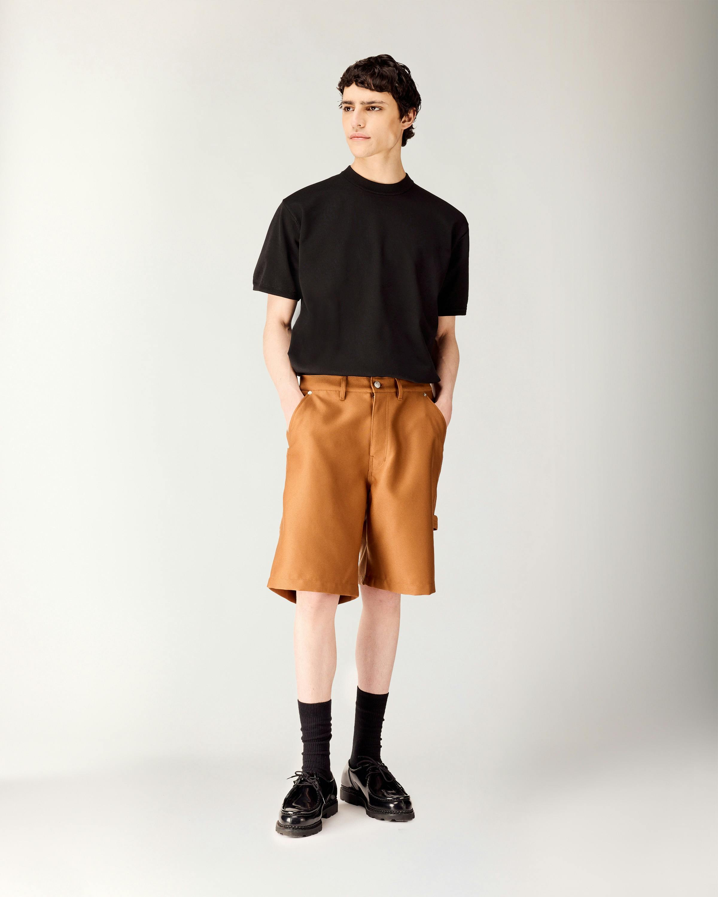 Highsnobiety HS05 – Twill Work Shorts - Cargo Shorts - Brown - Image 3