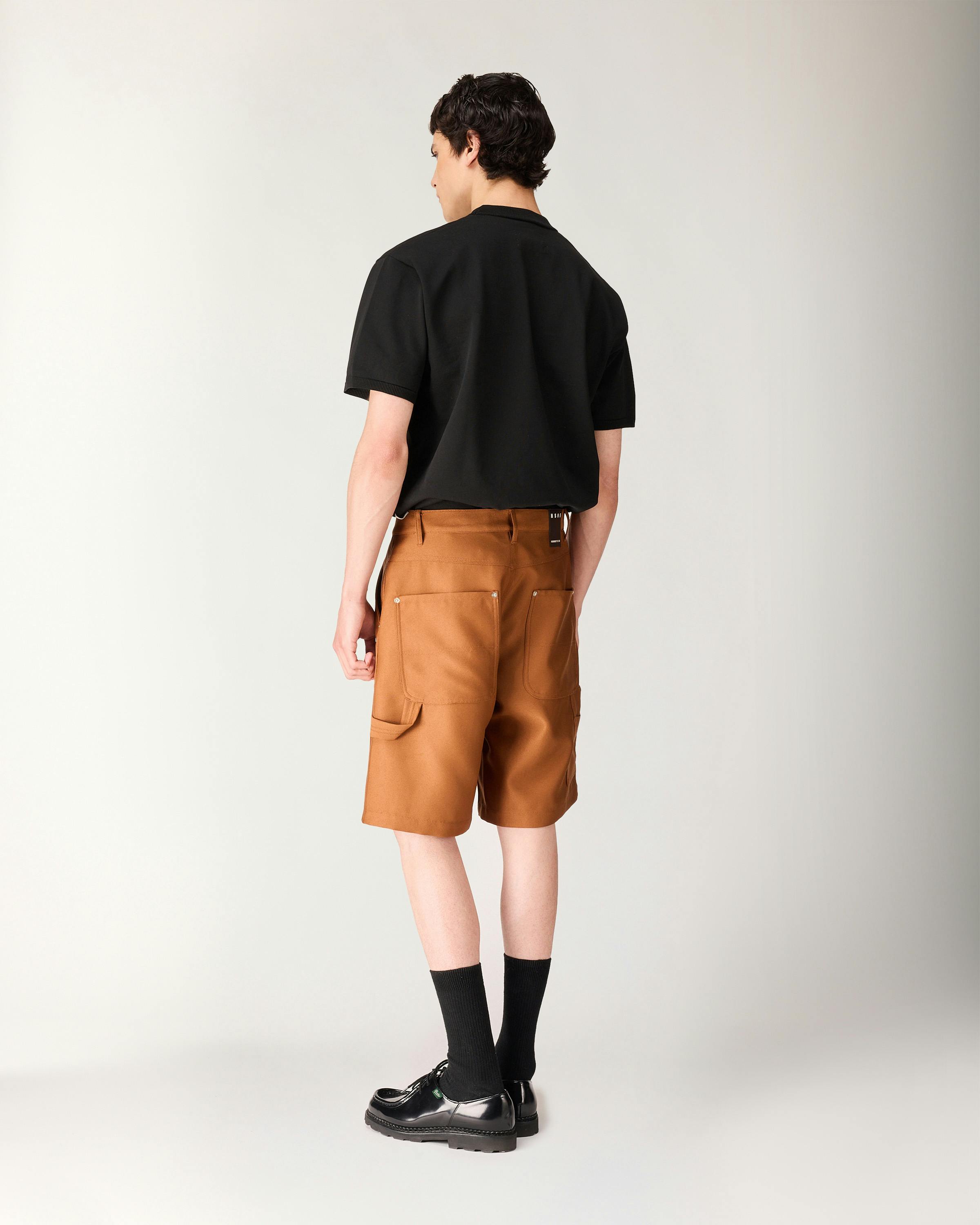 Highsnobiety HS05 – Twill Work Shorts - Cargo Shorts - Brown - Image 4