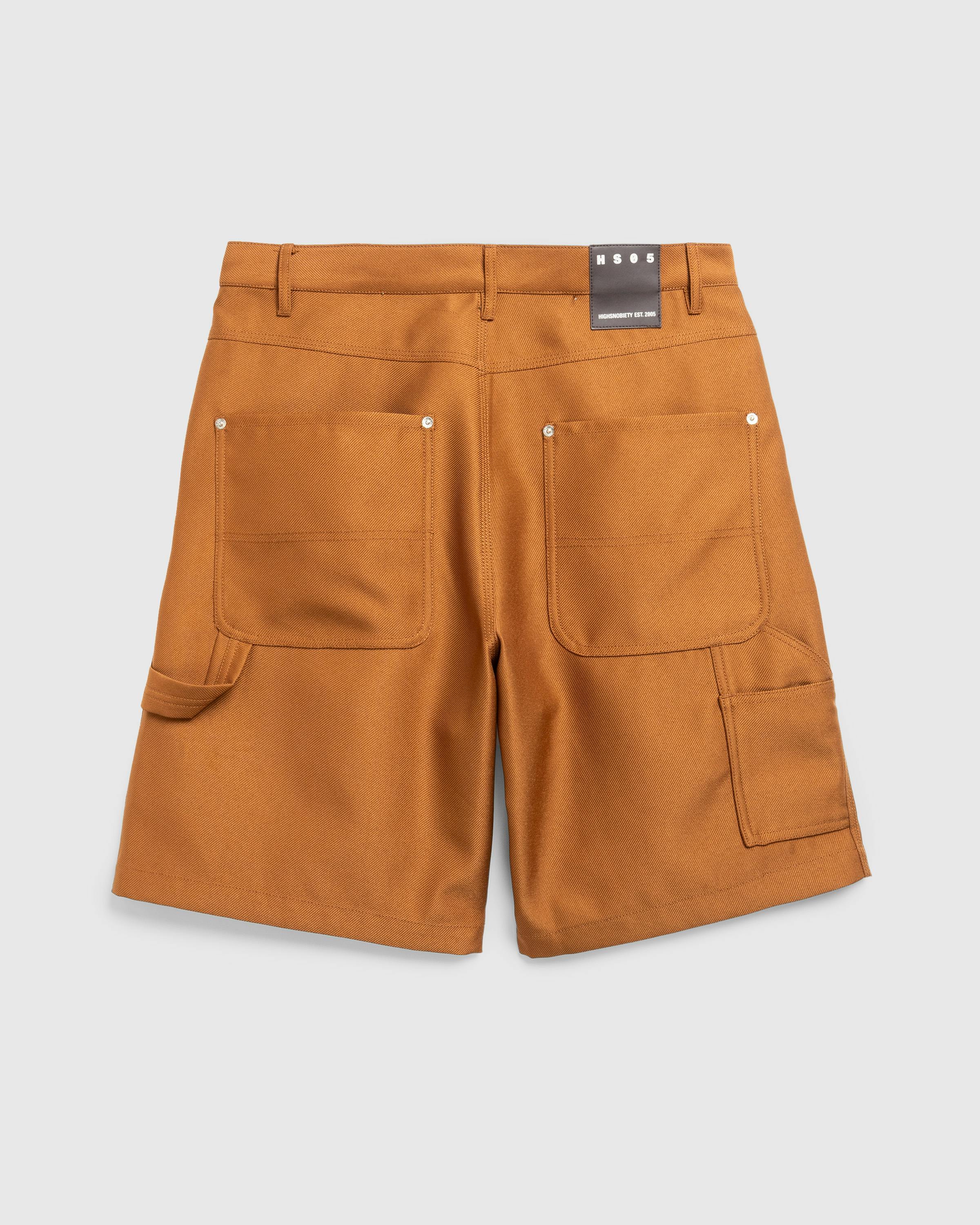 Highsnobiety HS05 – Twill Work Shorts - Cargo Shorts - Brown - Image 2