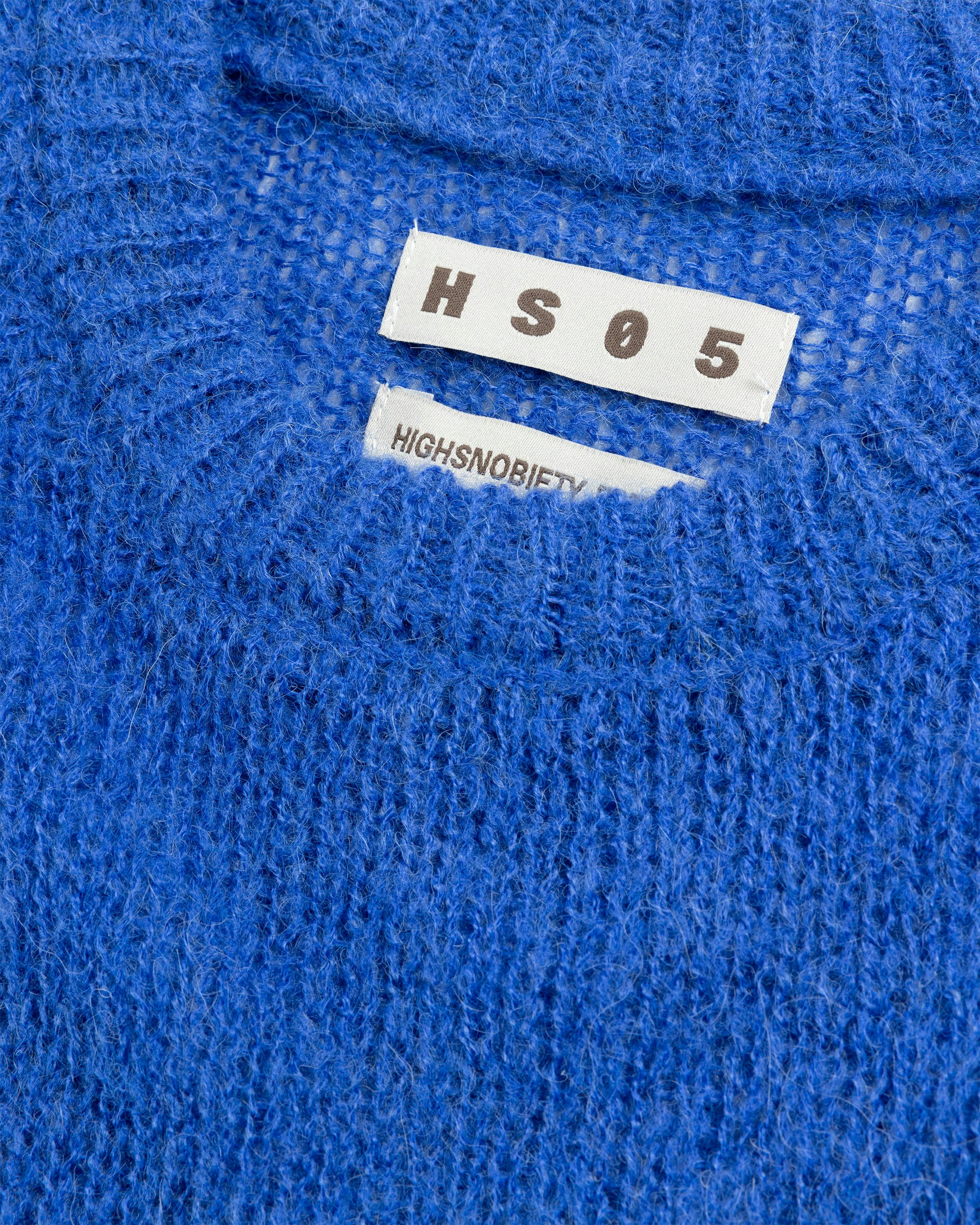 Highsnobiety HS05 – Loose Gauge Mohair Sweater - Crewnecks - Blue - Image 6