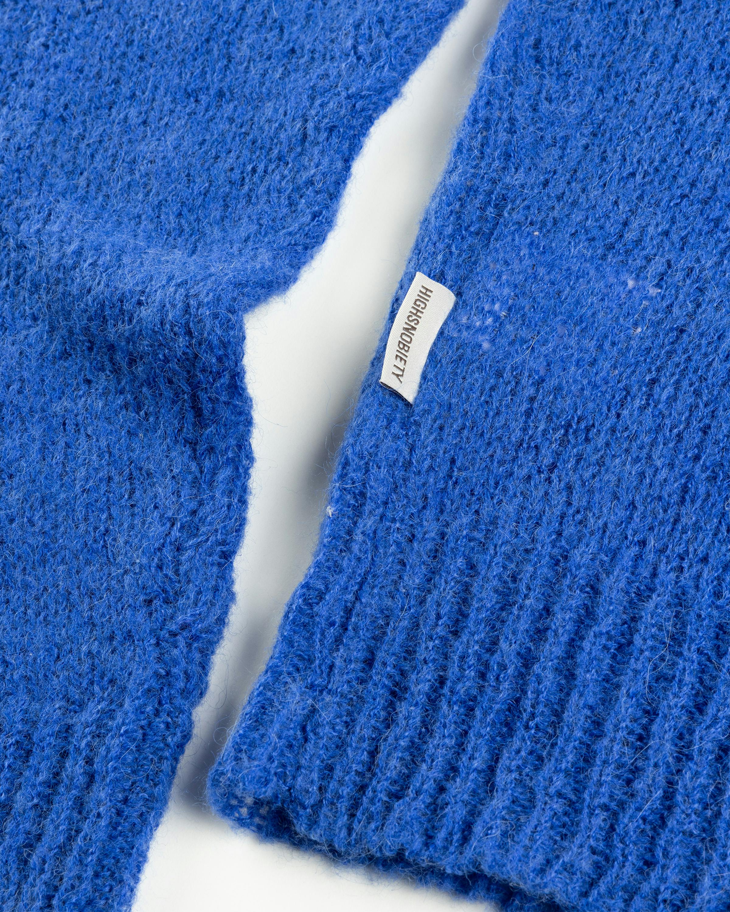 Highsnobiety HS05 – Loose Gauge Mohair Sweater - Crewnecks - Blue - Image 7