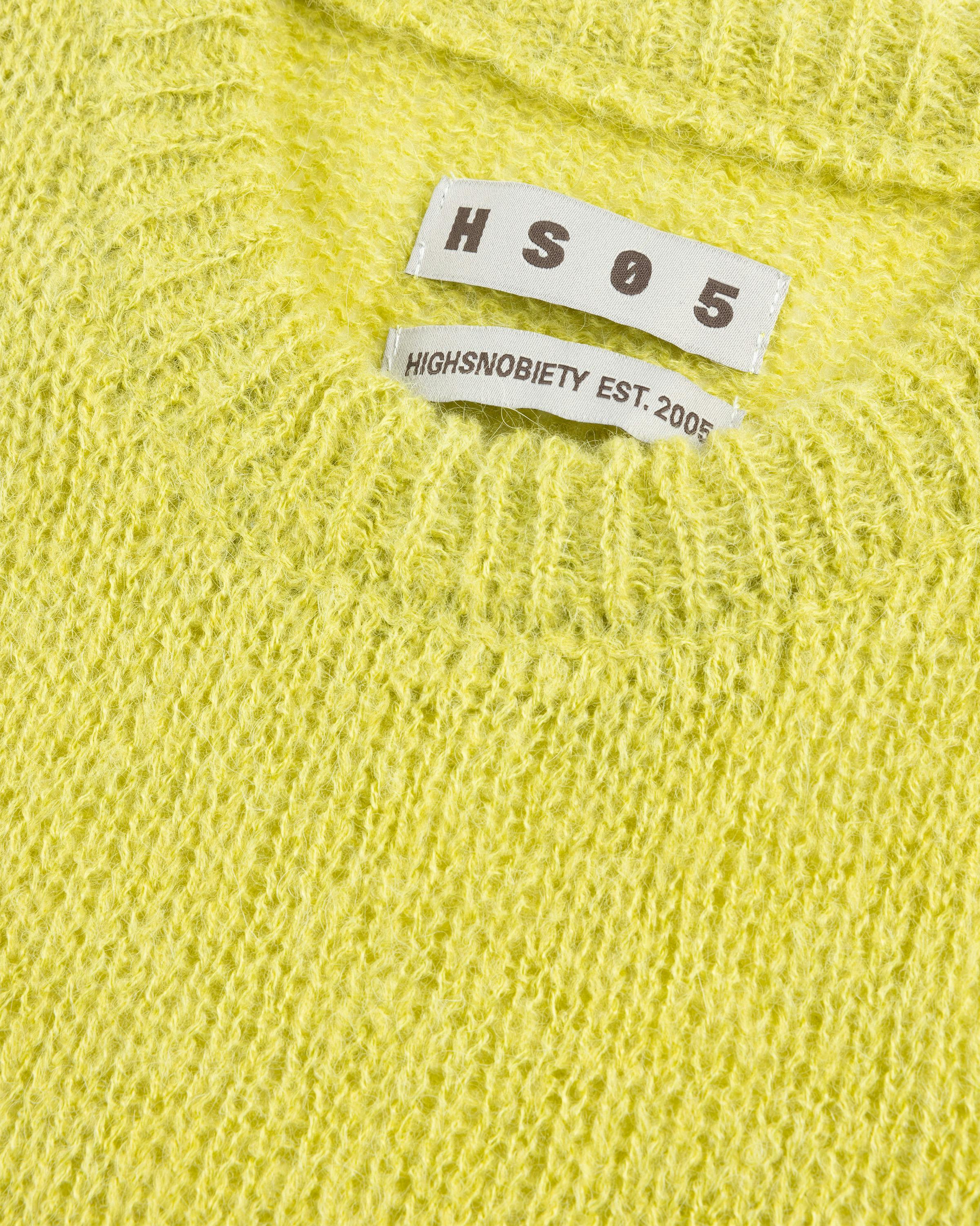 Highsnobiety HS05 – Big Loose Mohair Sweater - Crewnecks - Green lime - Image 6