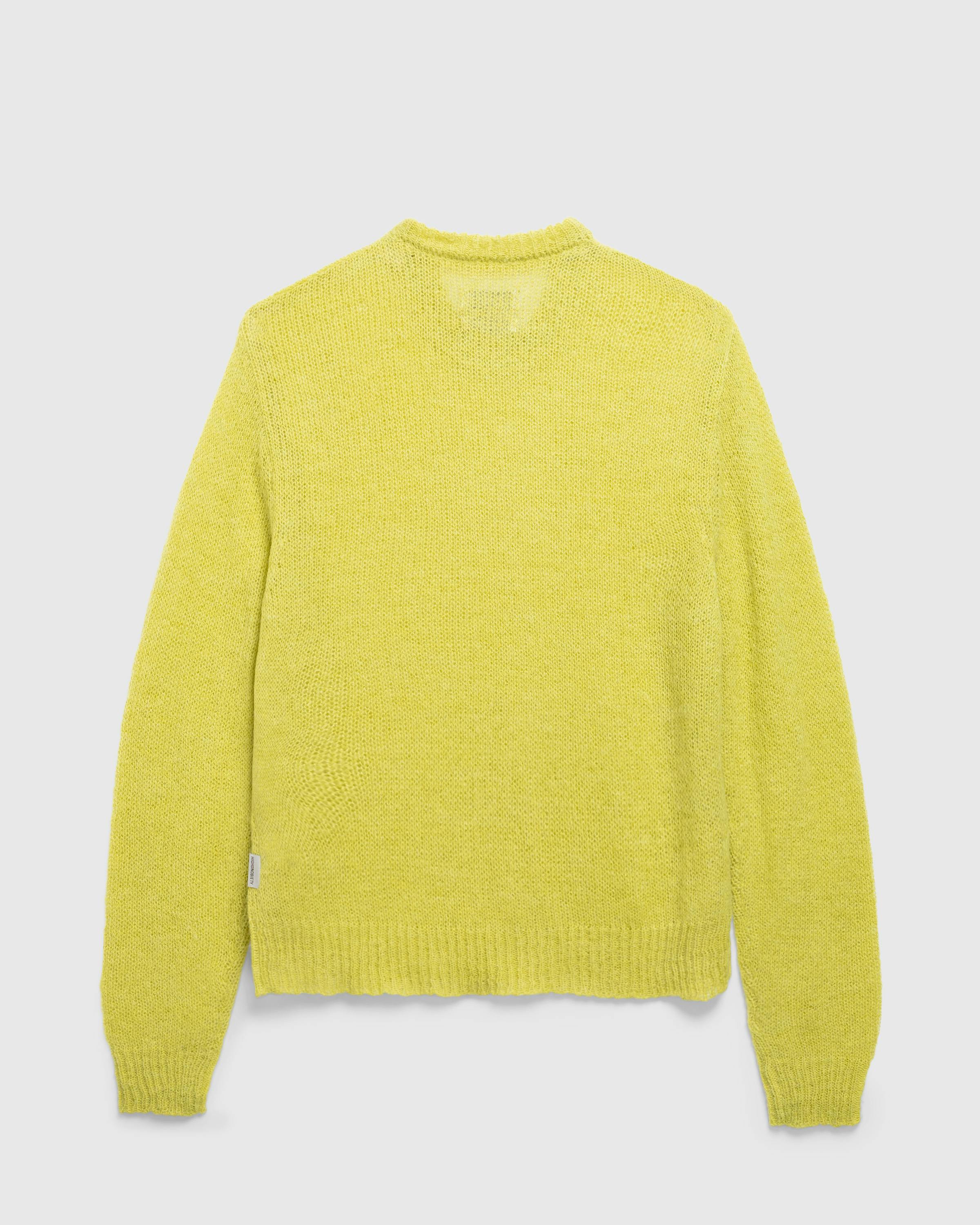 Highsnobiety HS05 – Big Loose Mohair Sweater - Crewnecks - Green lime - Image 2