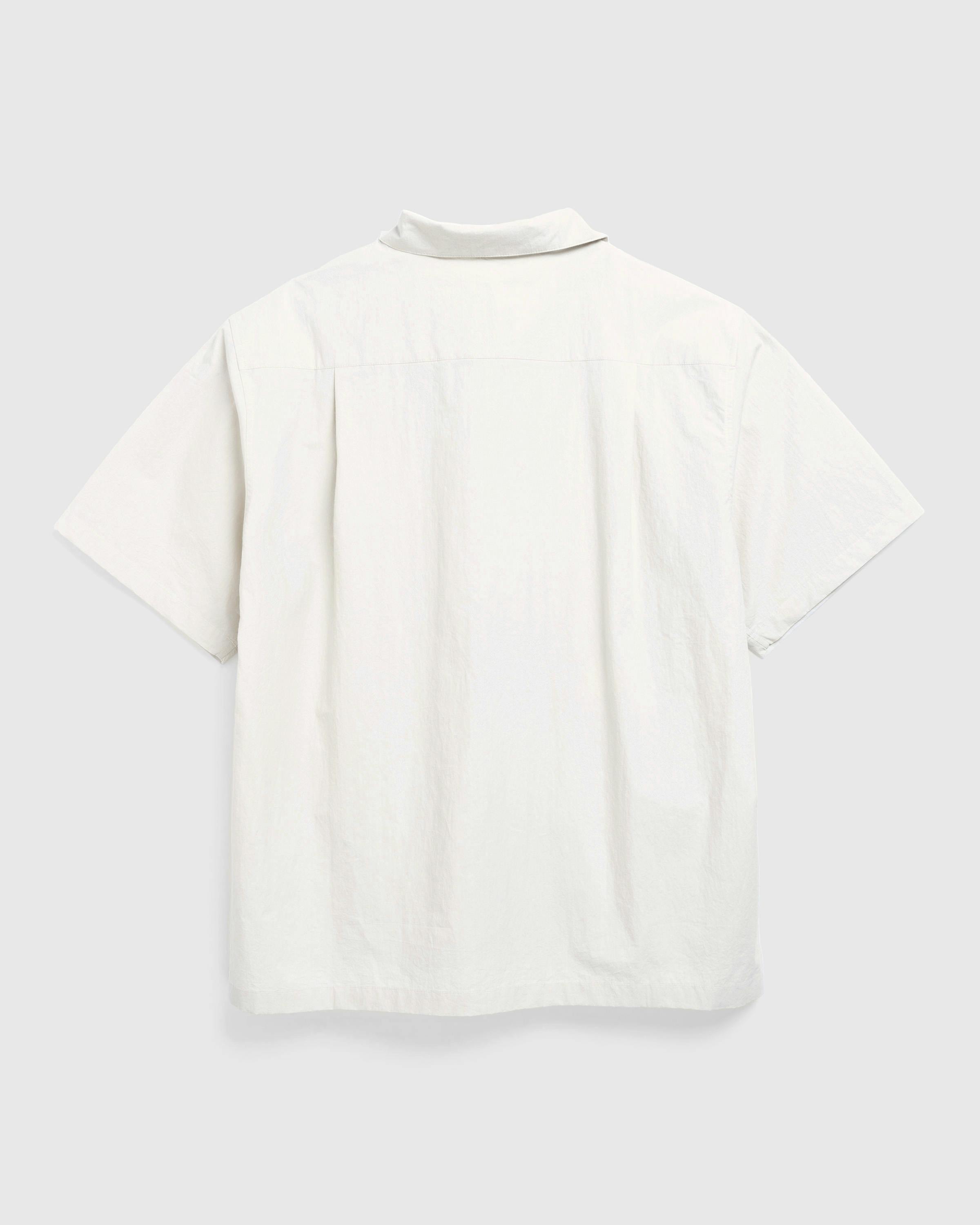 Highsnobiety HS05 –  Boxy Camp Collar Shirt - Shortsleeve Shirts - Eggshell - Image 2