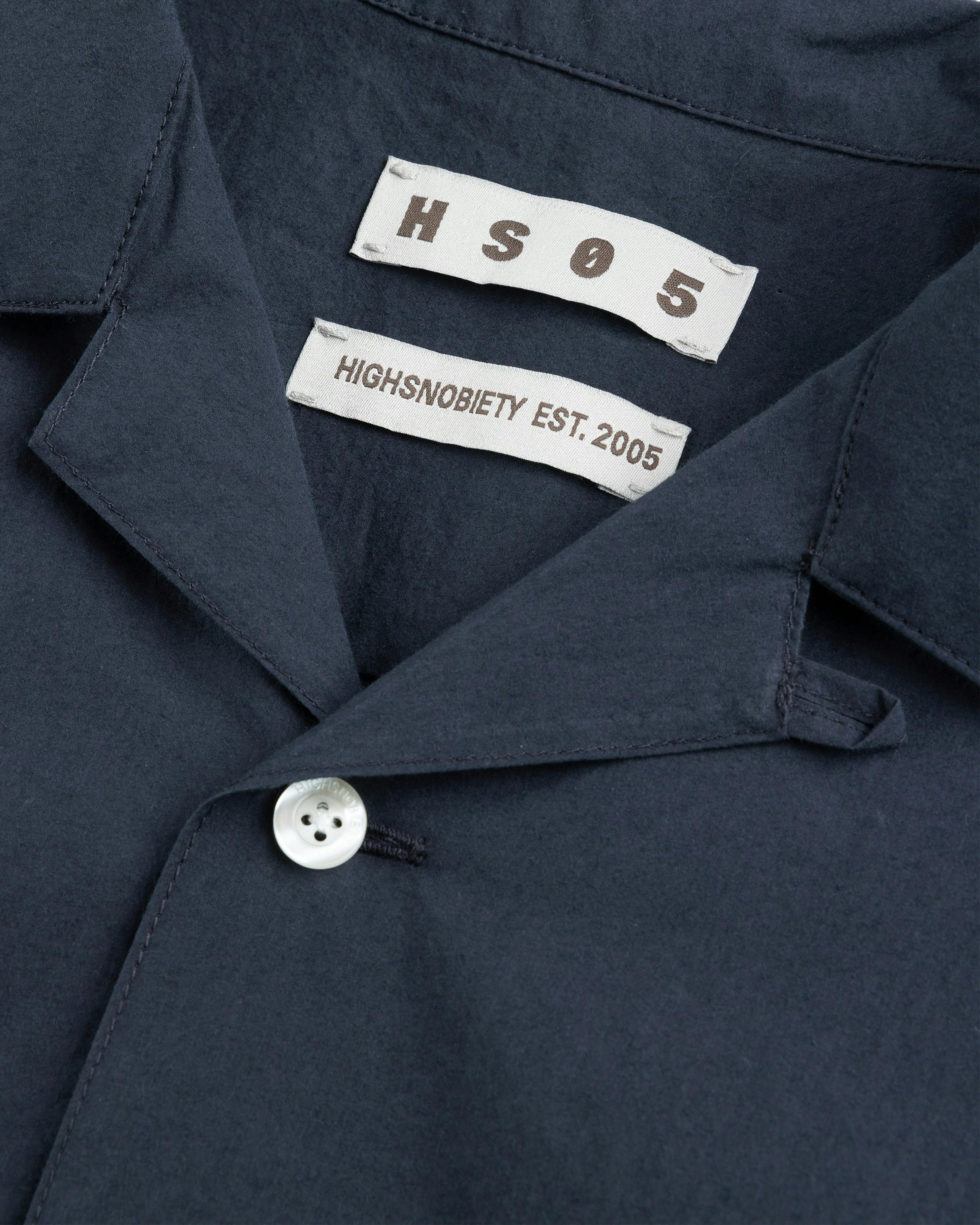 Highsnobiety HS05 –  Boxy Camp Collar Shirt - Shortsleeve Shirts - Navy - Image 2