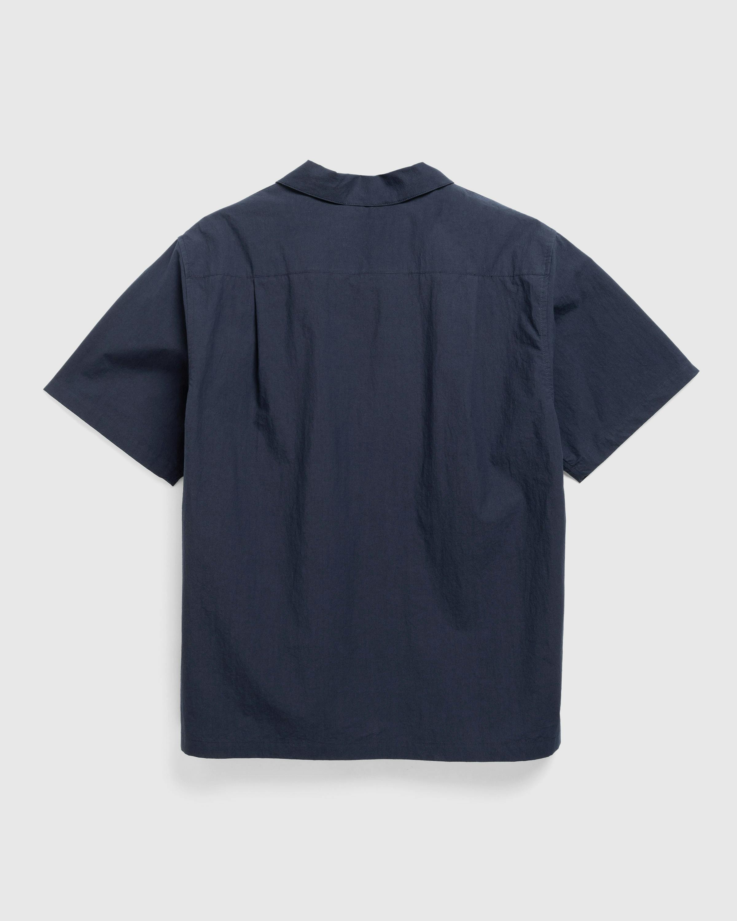 Highsnobiety HS05 –  Boxy Camp Collar Shirt - Shortsleeve Shirts - Navy - Image 3