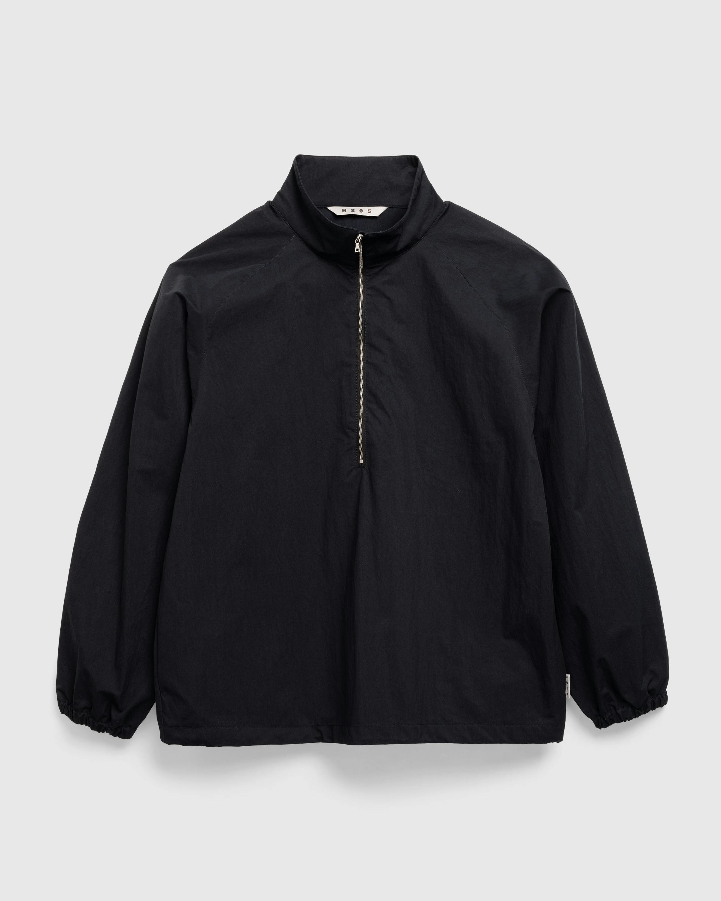 Highsnobiety HS05 – Brushed Nylon Pullover Jacket - Windbreakers - Black - Image 1