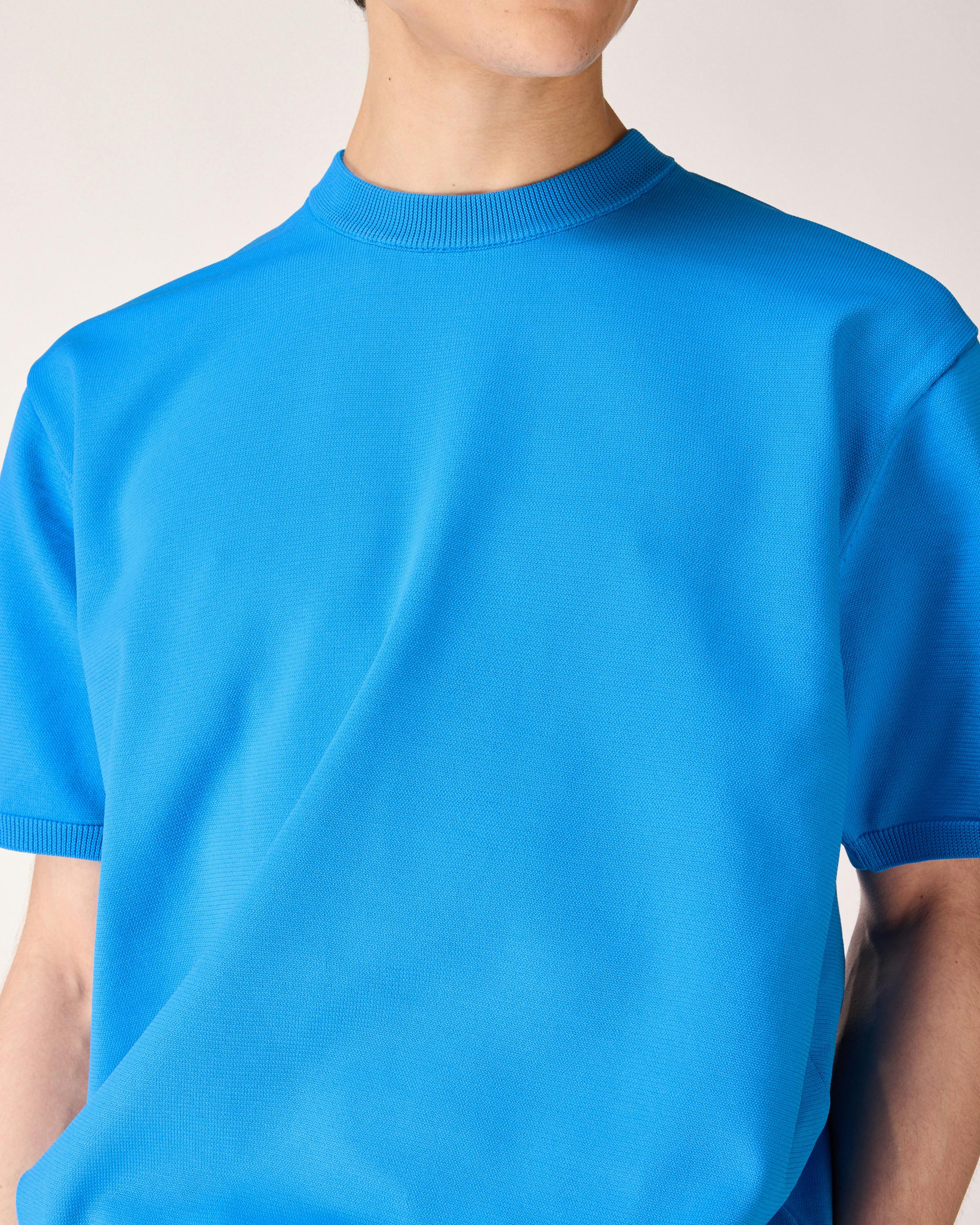 Highsnobiety HS05 – Poly Knit Tee - Tees - Blue - Image 6