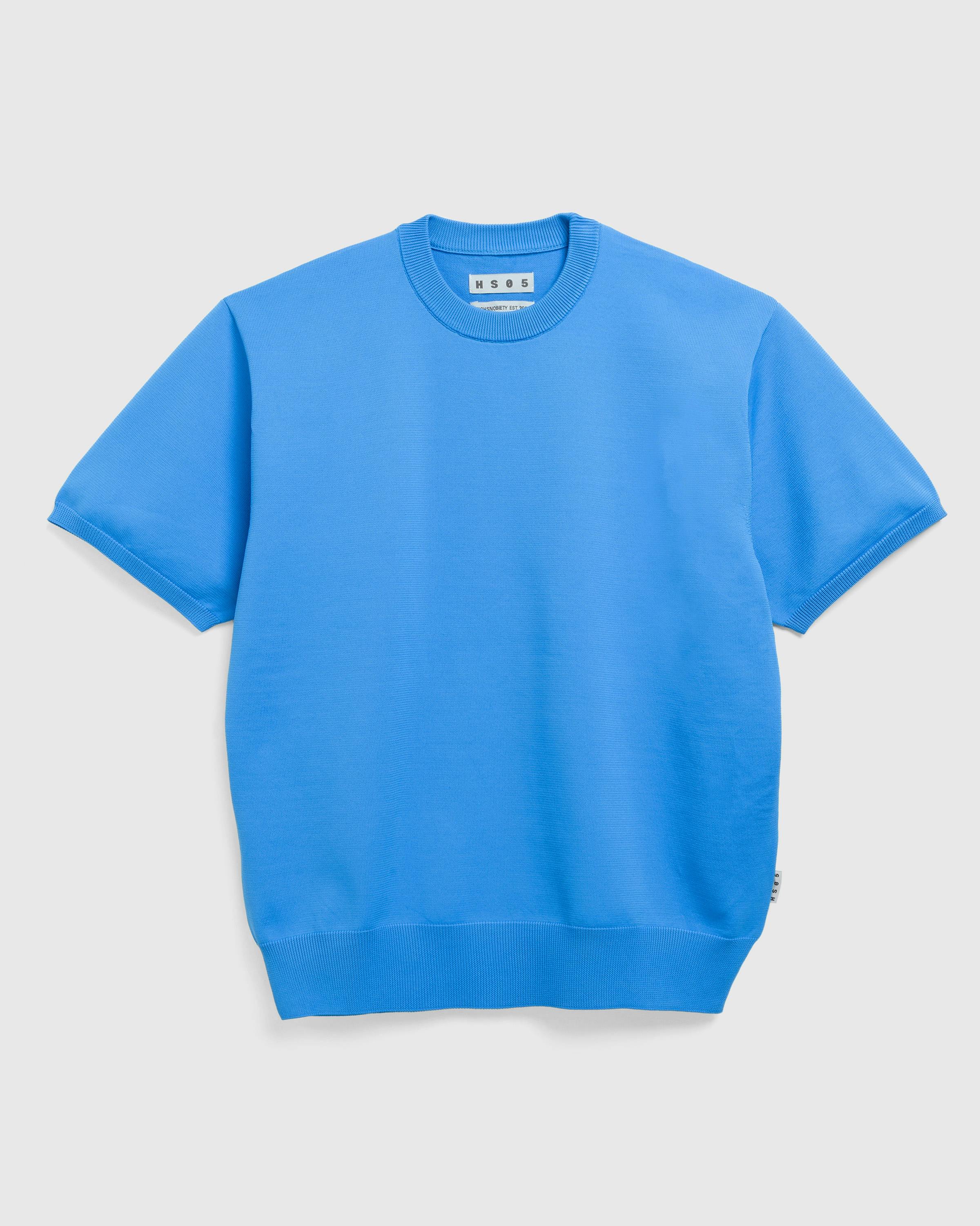 Highsnobiety HS05 – Poly Knit Tee - Tees - Blue - Image 1