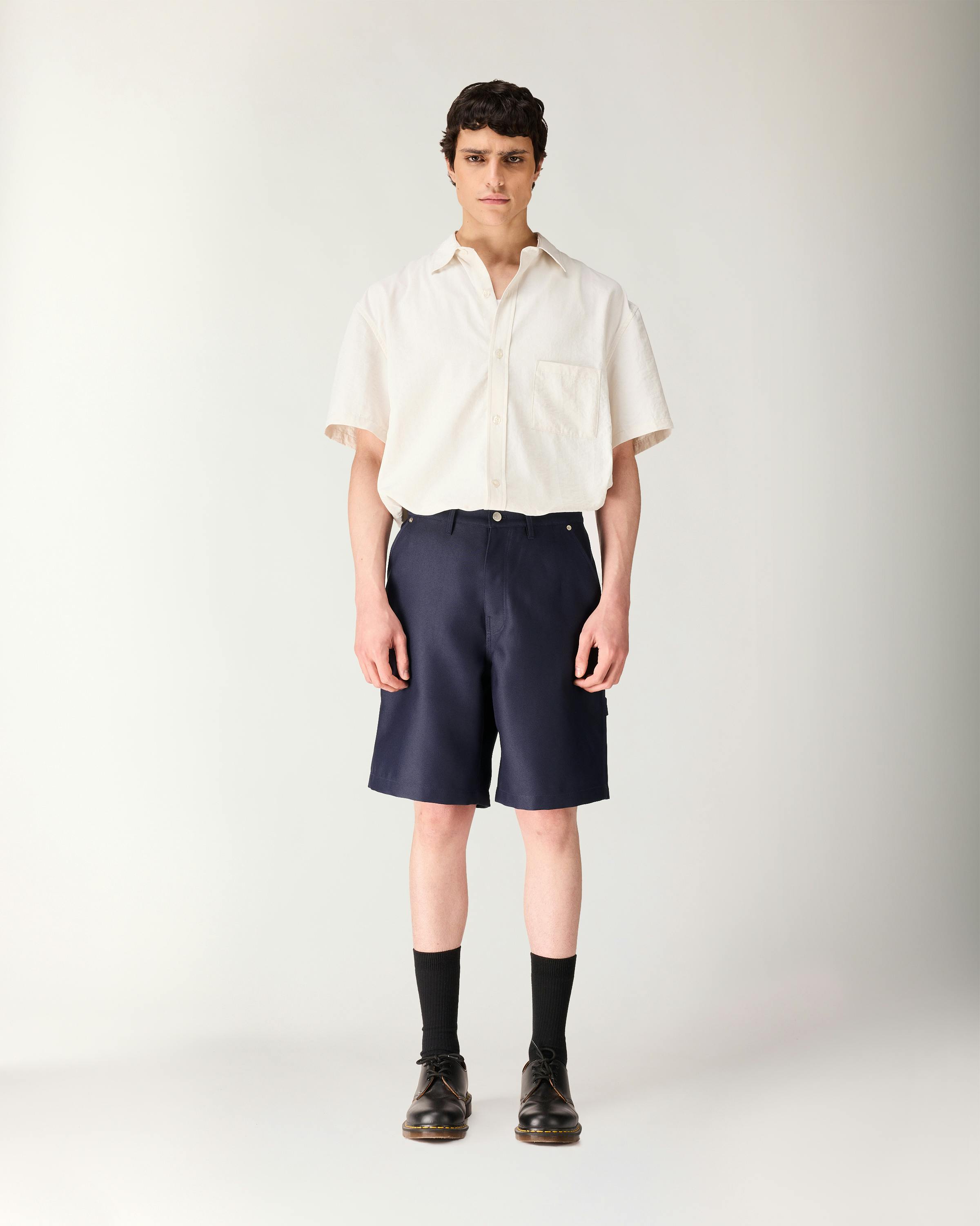 Highsnobiety HS05 – Twill Work Shorts - Cargo Shorts - Navy - Image 5