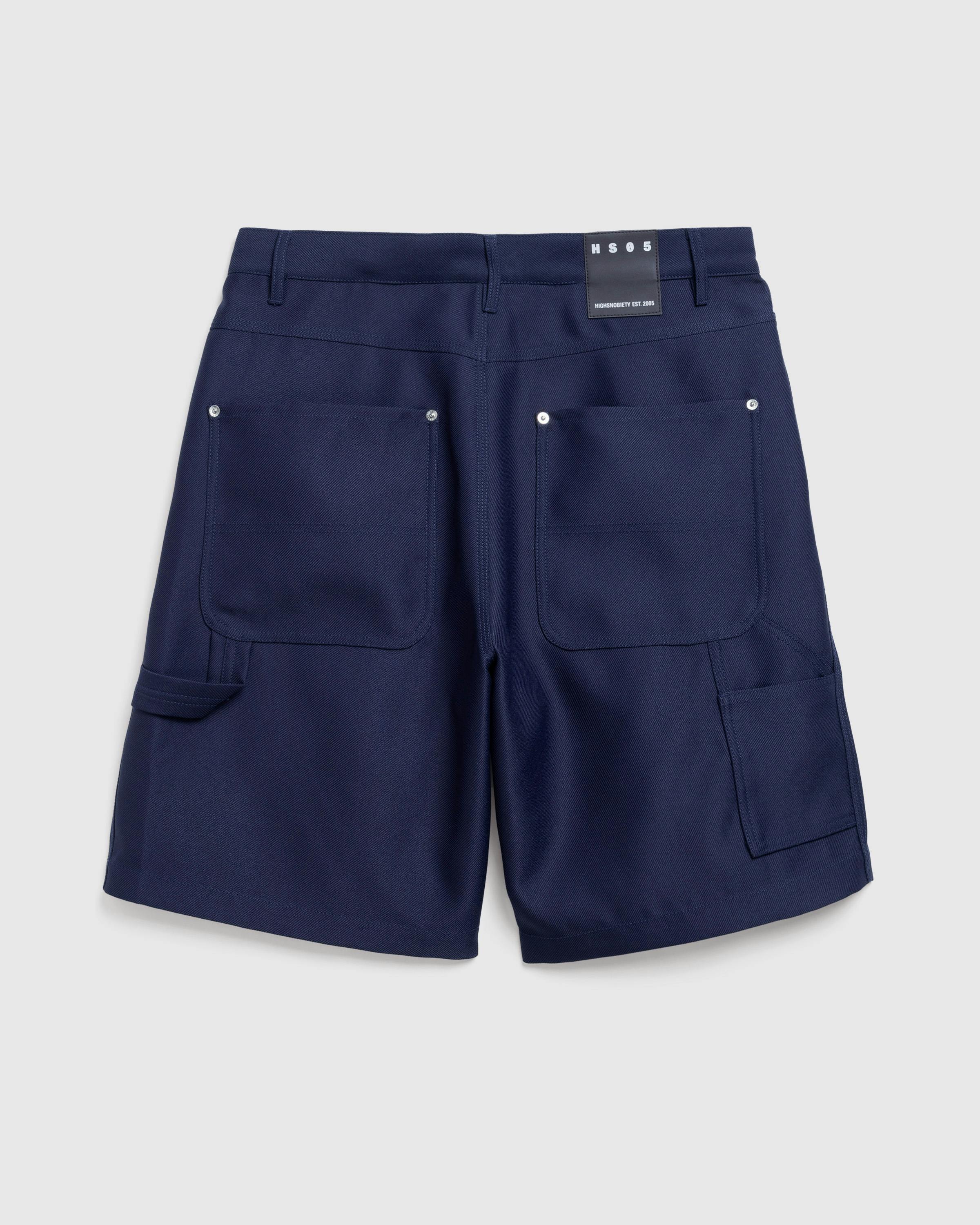 Highsnobiety HS05 – Twill Work Shorts - Cargo Shorts - Navy - Image 3