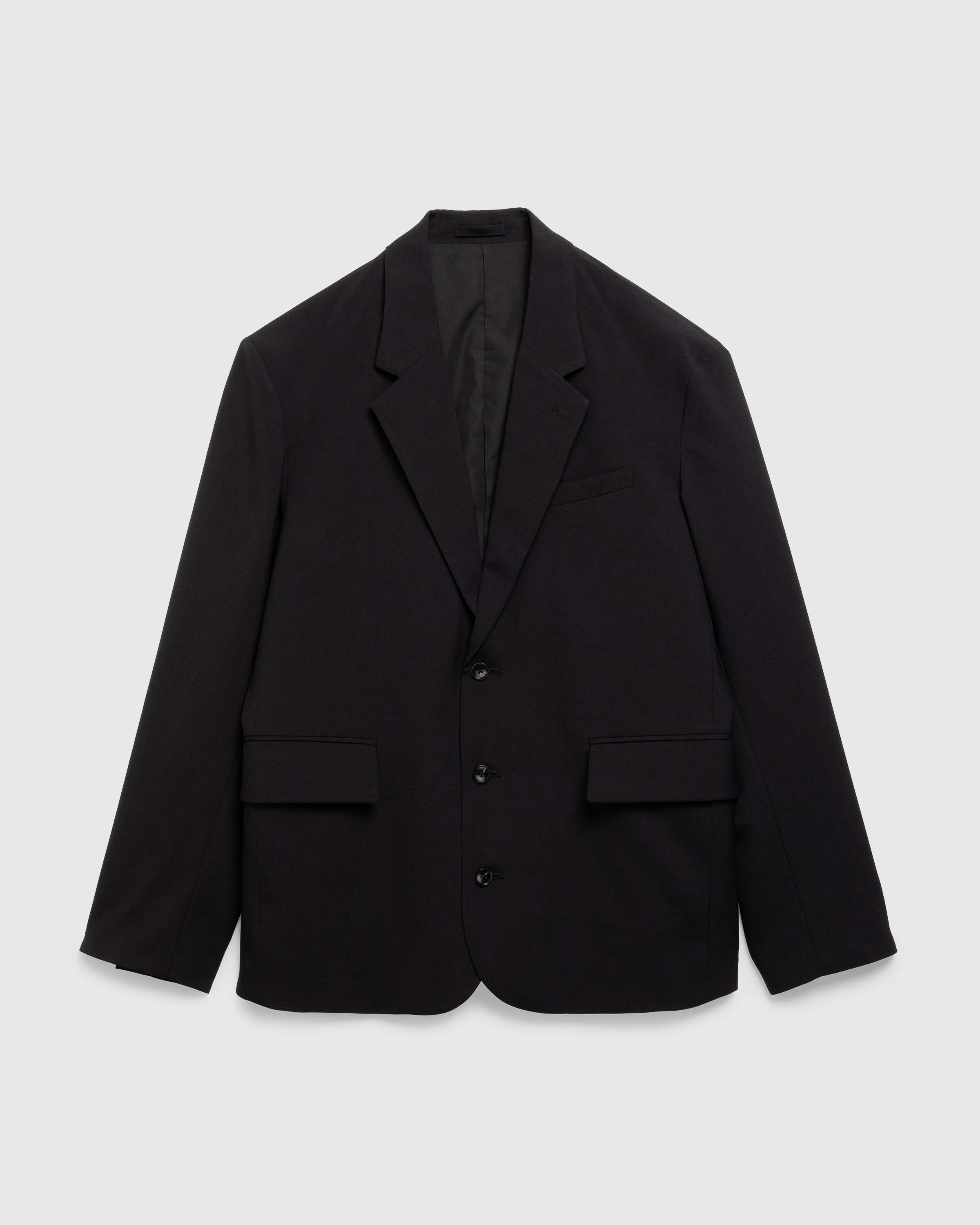 Highsnobiety HS05 – Tropical Wool Sports Coat - Trench Coats - Black - Image 1