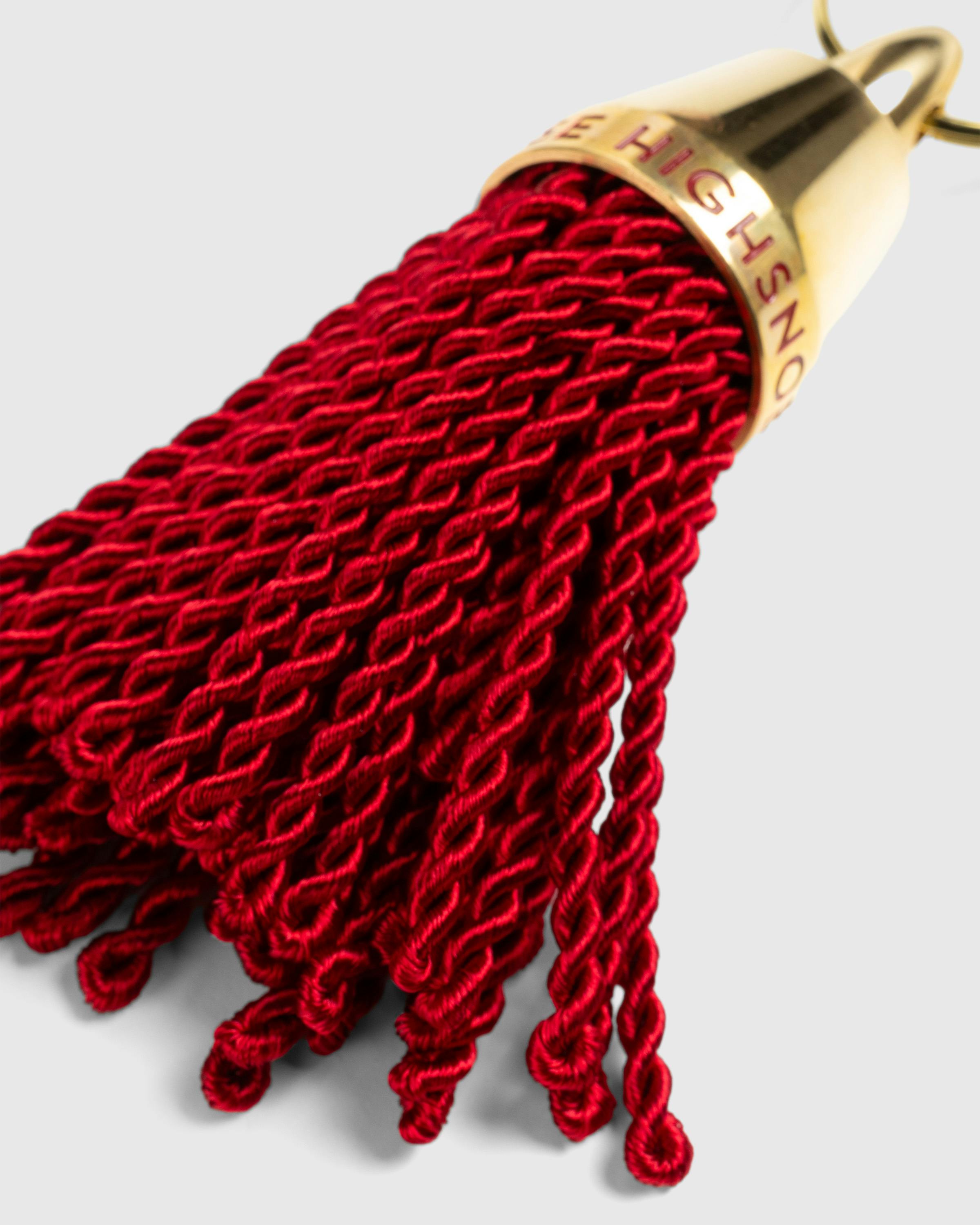 Chiltern Firehouse x Highsnobiety – Tassel Key Fob - Keychains - Red - Image 3