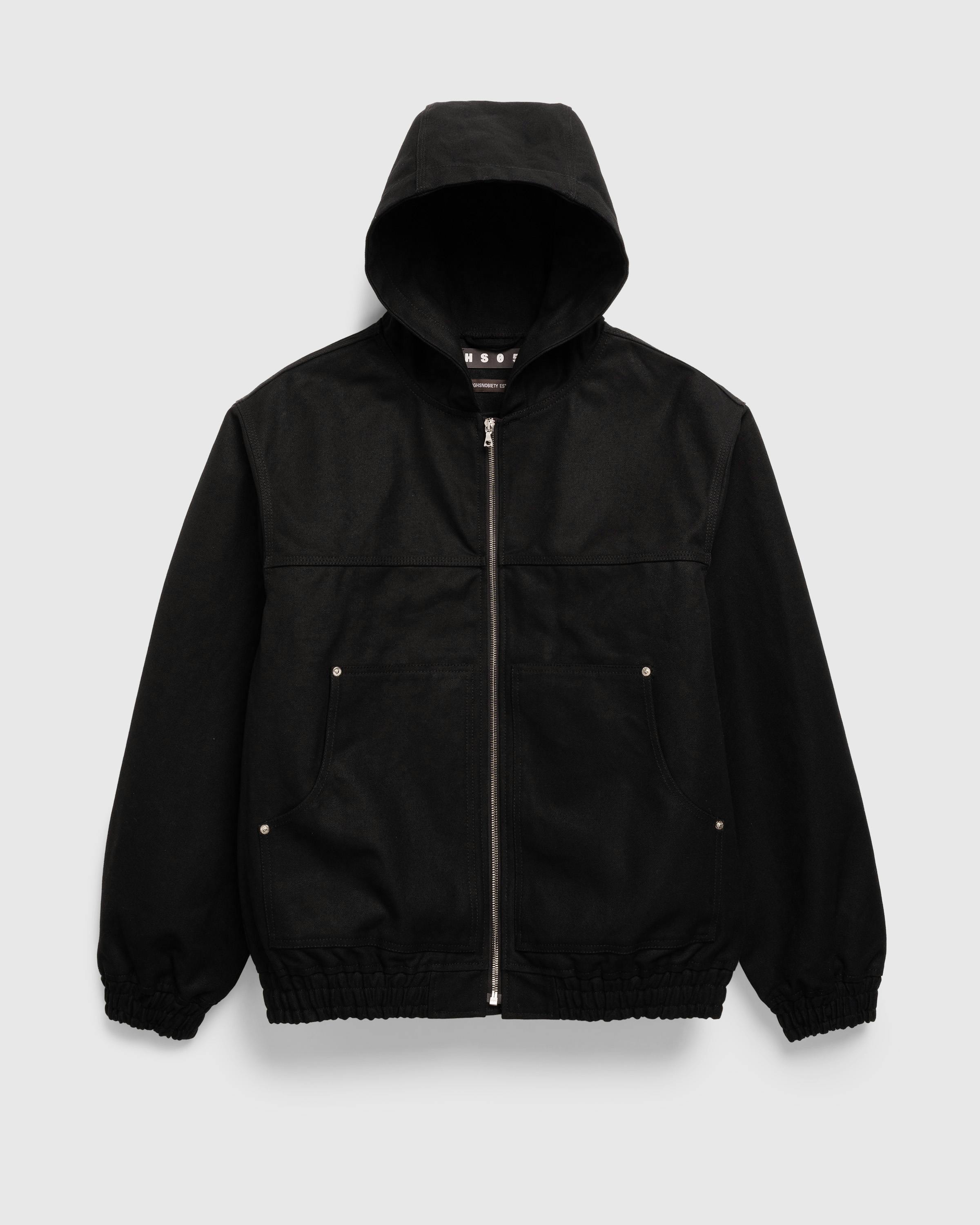 Highsnobiety HS05 – Oxford Canvas Hooded Jacket - Jackets - Black - Image 1