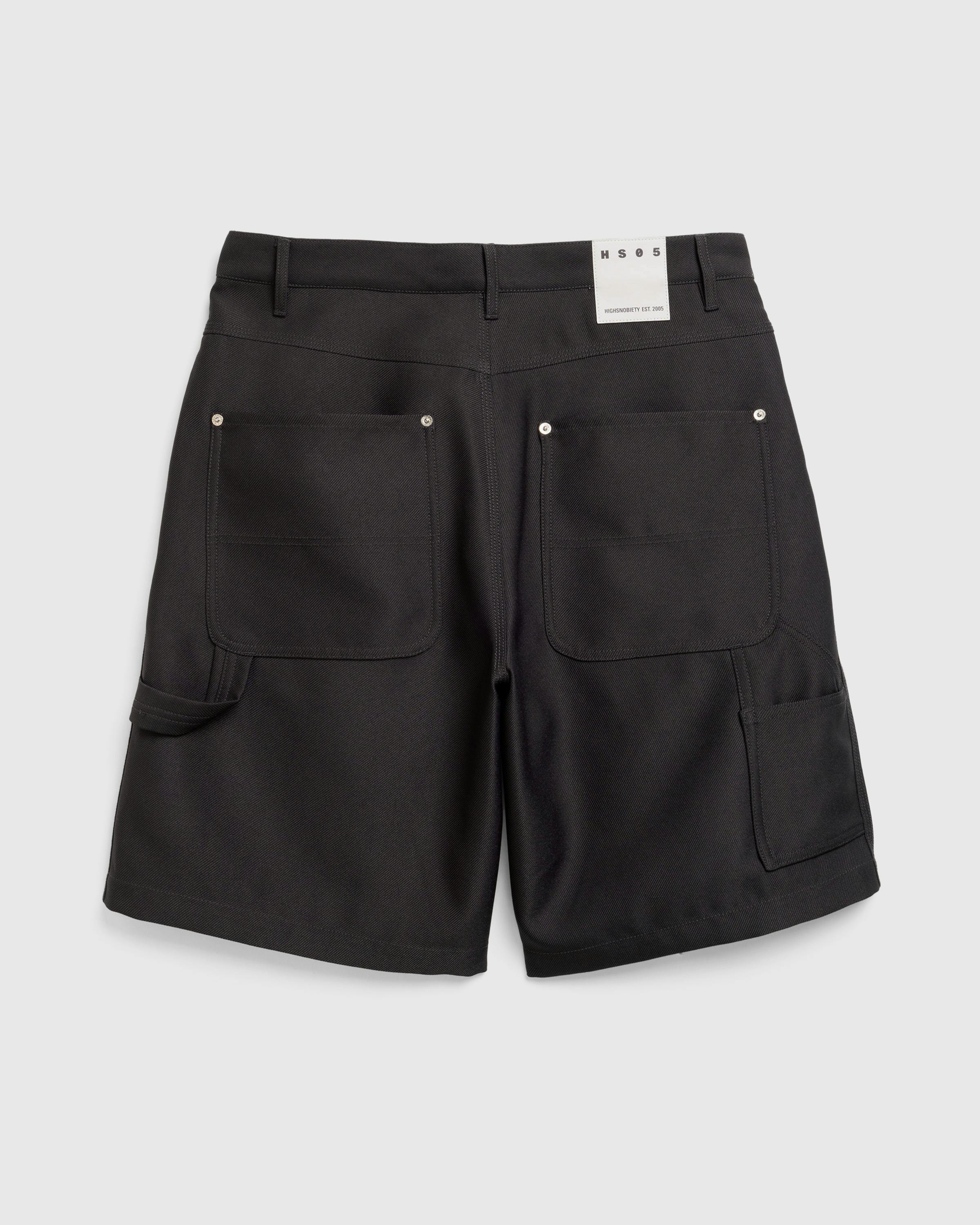 Highsnobiety HS05 – Twill Work Shorts - Cargo Shorts - Black - Image 3