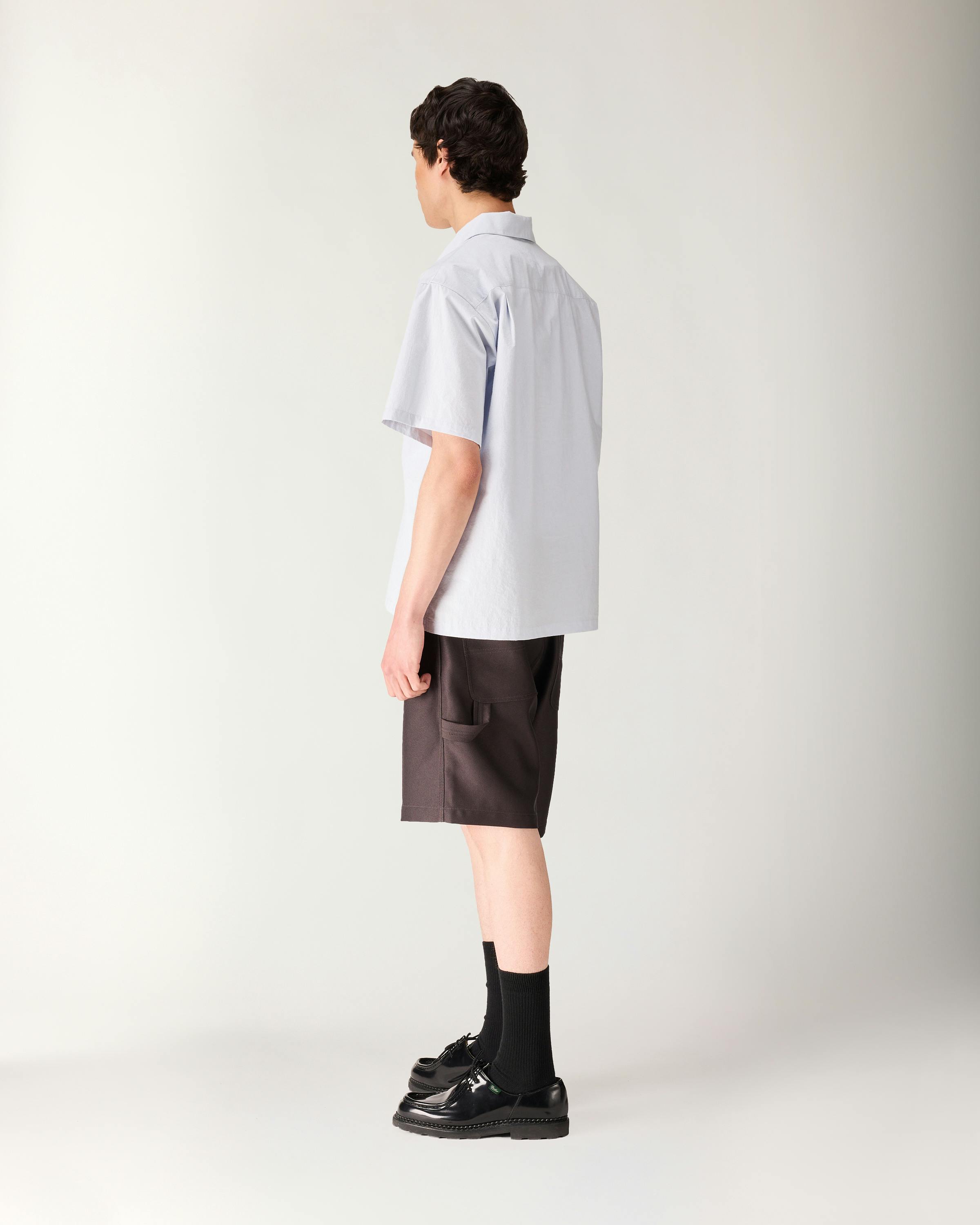 Highsnobiety HS05 – Zip Uniform Shirt - Shortsleeve Shirts - Light Blue - Image 5