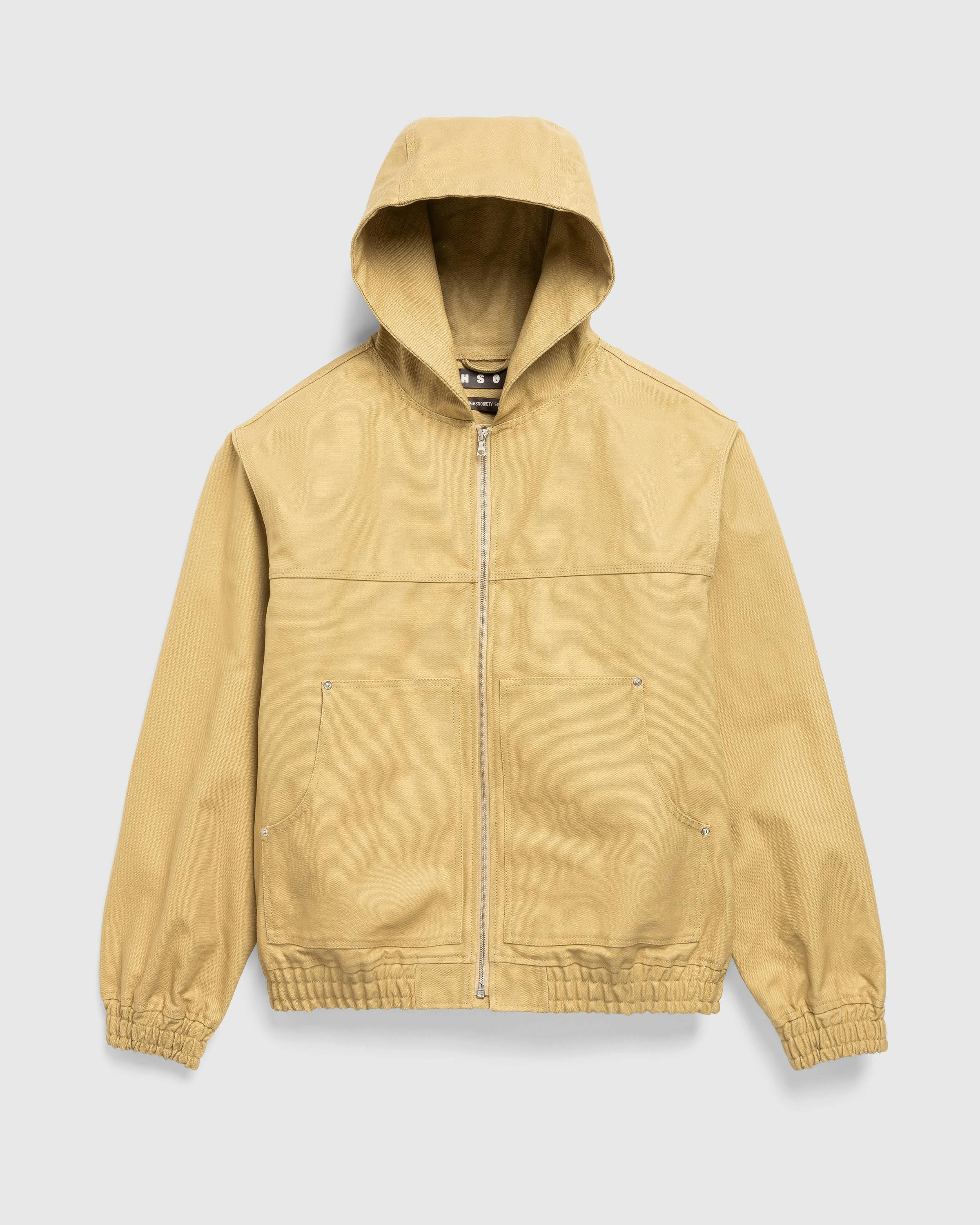 Highsnobiety HS05 – Oxford Canvas Hooded Jacket - Jackets - Brown - Image 1